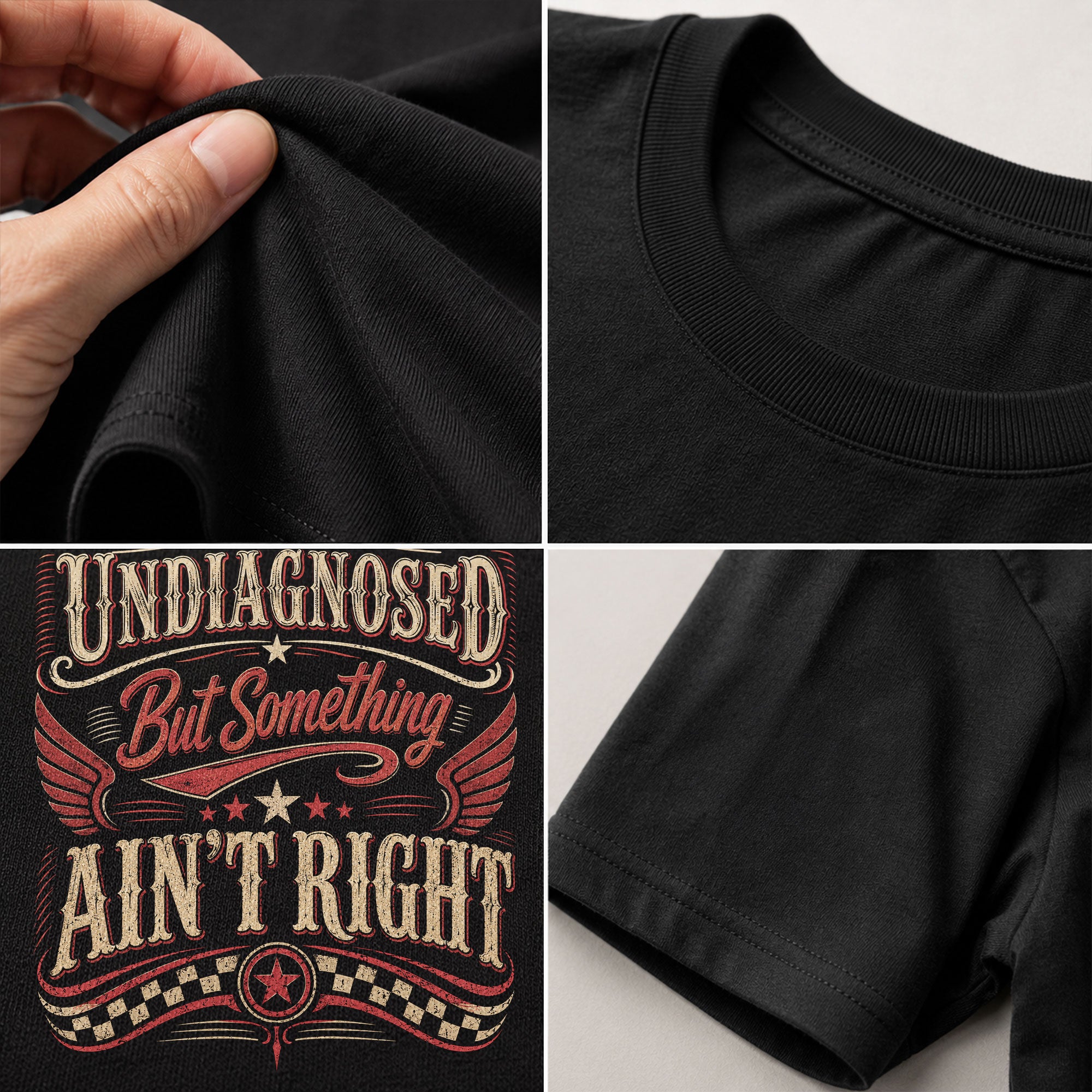 Undiagnosed But Something Ain't Right Tshirt - Vintage Chronic Illness Awareness Tee - Rust Field Wear