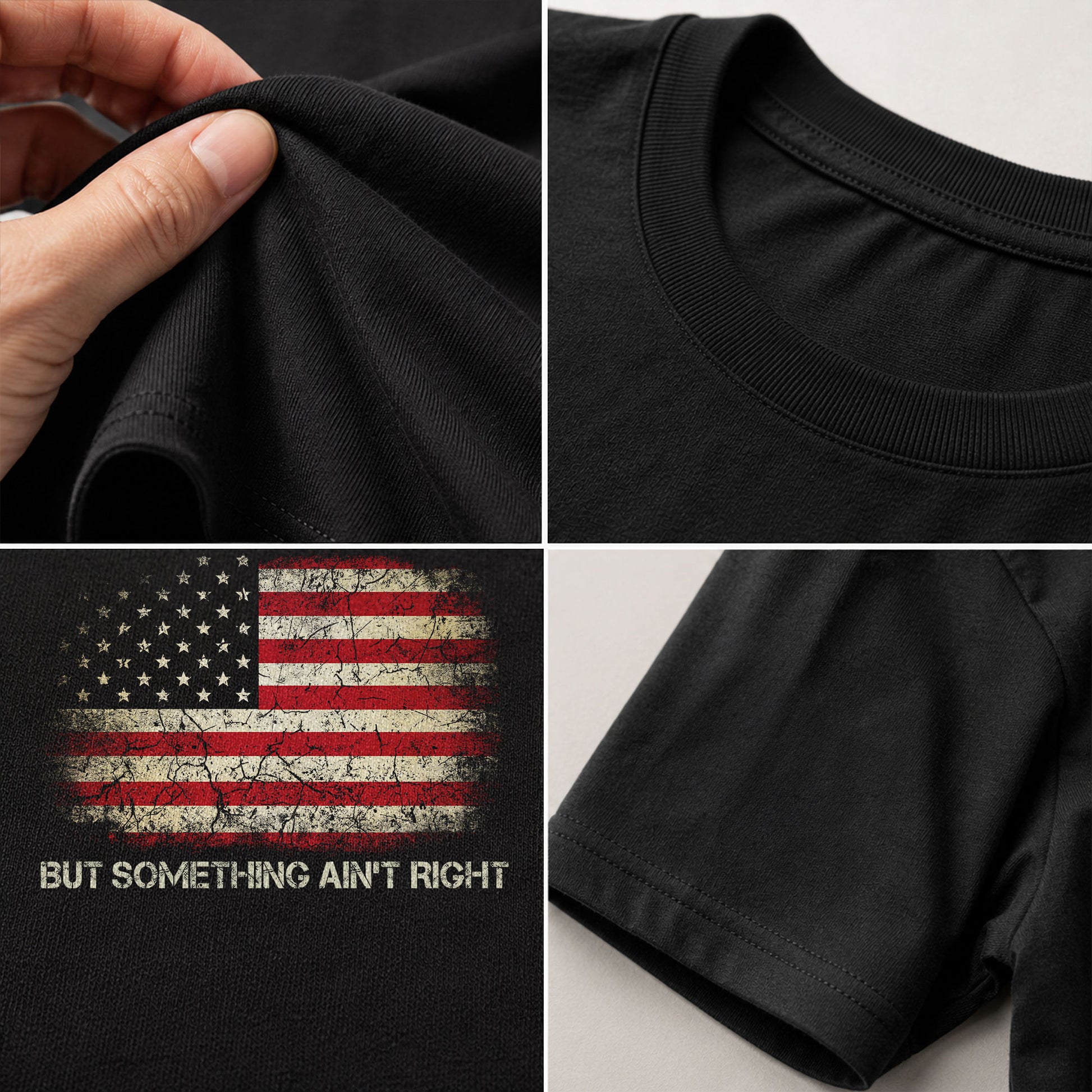 Undiagnosed But Something Ain't Right Tshirt - American Flag Chronic Illness Tee - Rust Field Wear