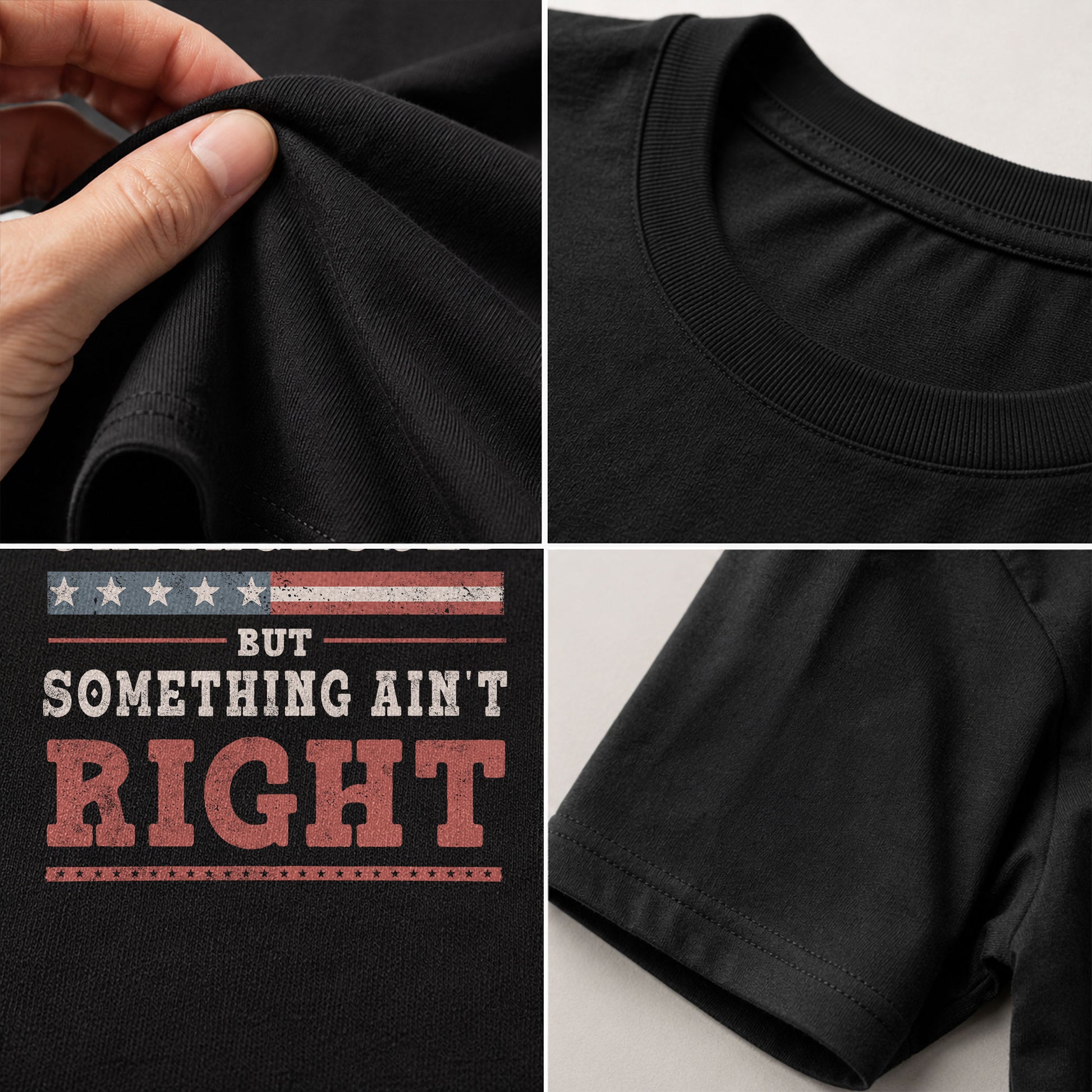 Undiagnosed But Something Ain't Right Shirt Patriotic Vintage Funny Quote Graphic Tee - Rust Field Wear