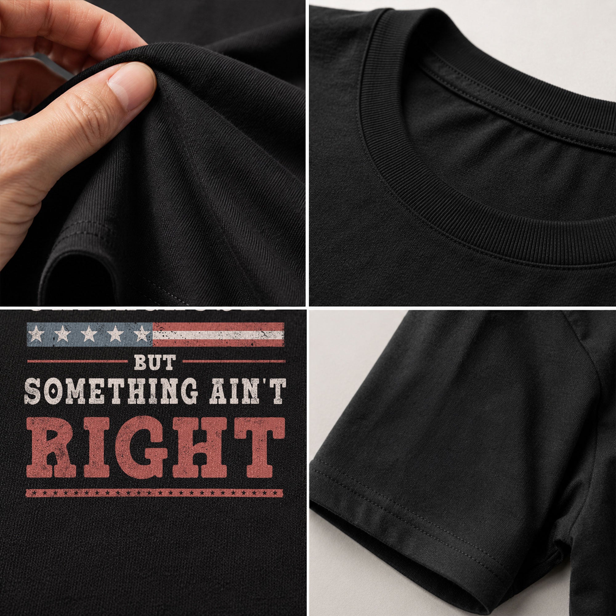 Undiagnosed But Something Ain't Right Shirt Patriotic Vintage Funny Quote Graphic Tee - Rust Field Wear