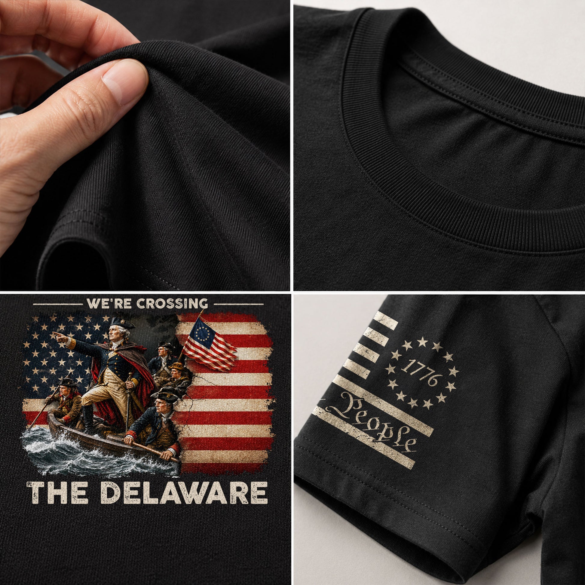Get In Loser We're Crossing The Delaware Shirt Funny George Washington Historical Tee - Rust Field Wear