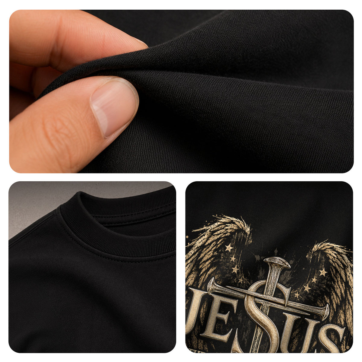 Jesus The Way The Truth The Life T Shirt Christian Cross Angel Wings Faith Tee Apparel - Rust Field Wear
