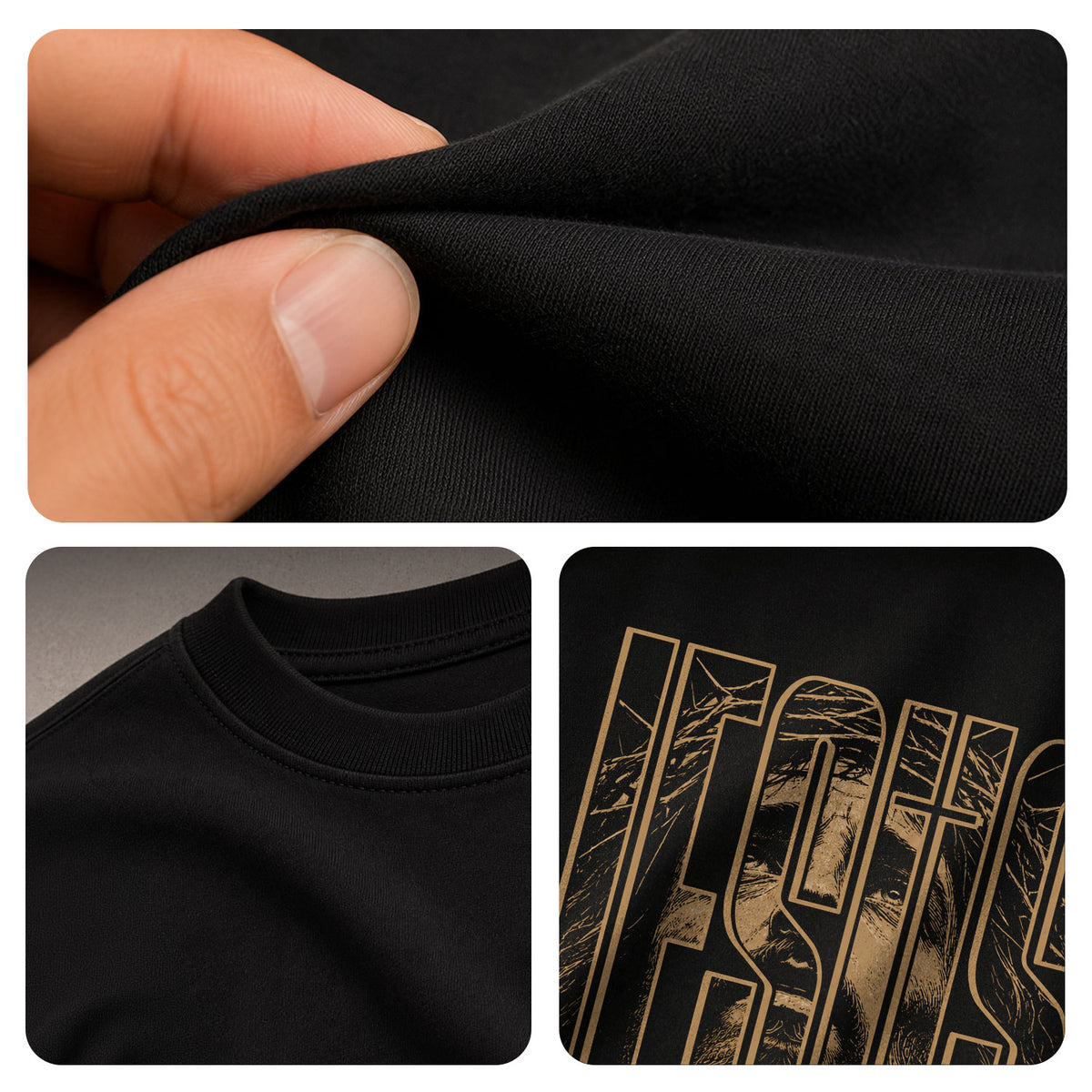 Jesus The Way The Truth The Life T Shirt Christian Portrait Crown Of Thorns Tee Top - Rust Field Wear