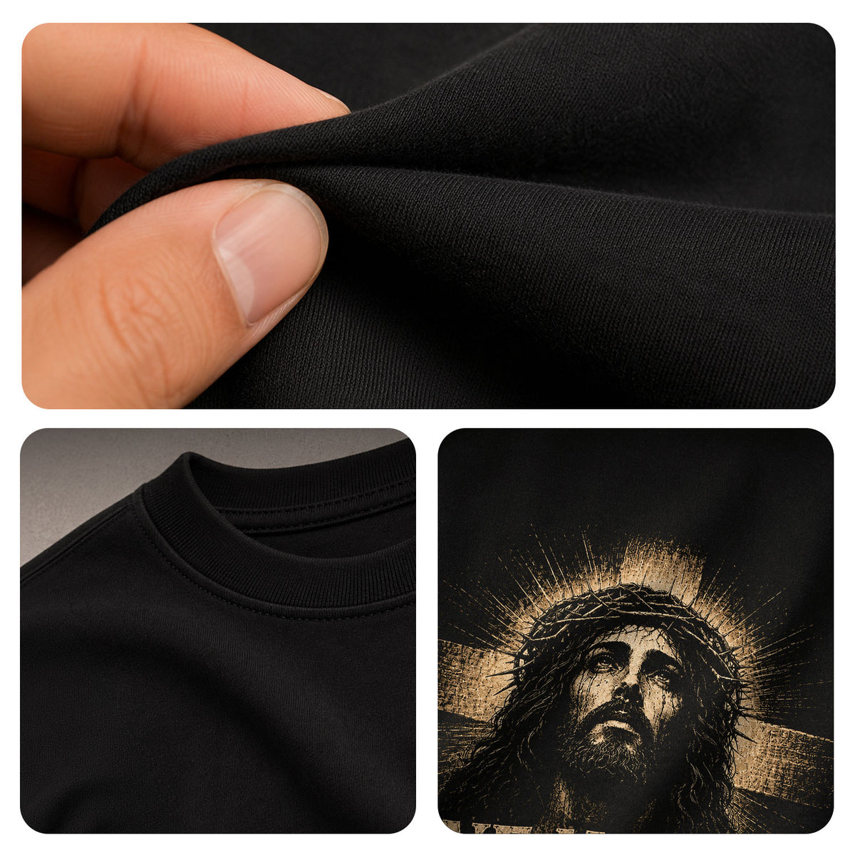One Nation Under God Shirt Patriotic Christian Men Shirt Jesus Portrait Cross Graphic Tee - Rust Field Wear
