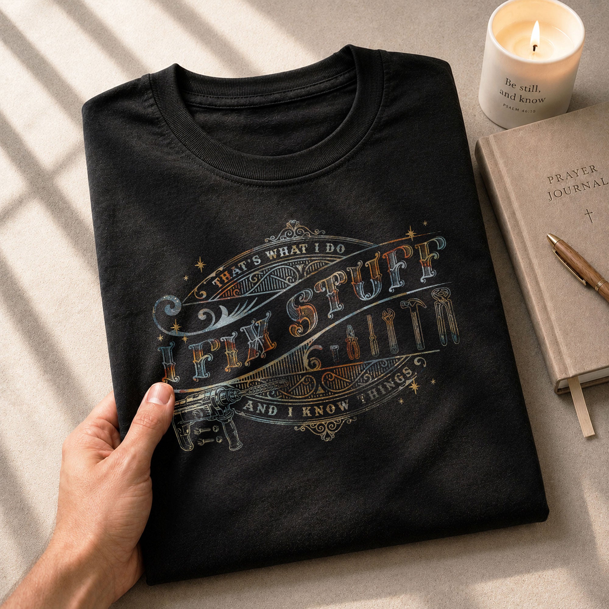 Fix Stuff Quote Graphic Men T Shirt Thats What I Do I Fix Stuff And I Know Things Top