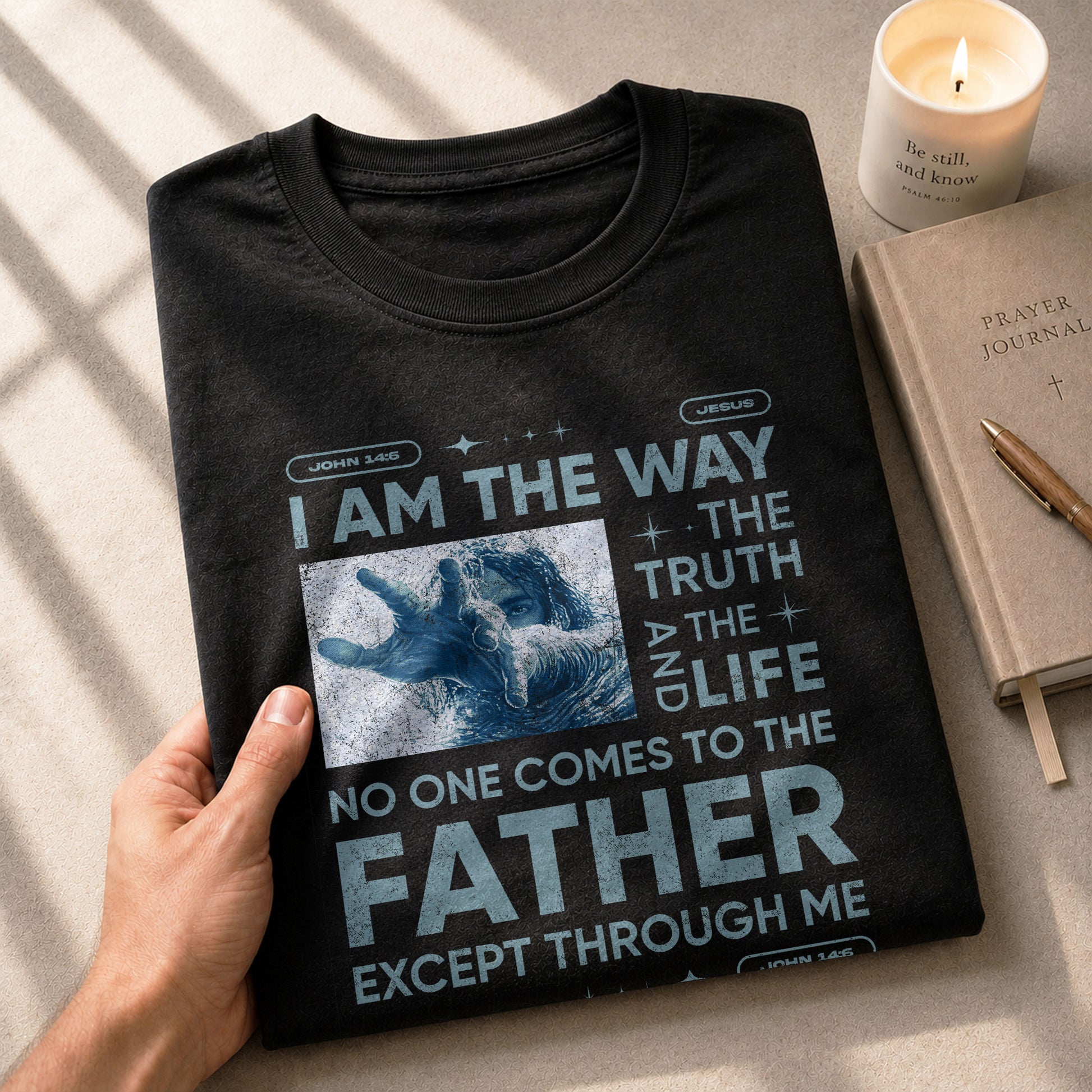 I Am the Way John 14:6 - Christian Shirts for Men, Faith Based Christian Tee Shirts - Rust Field Wear
