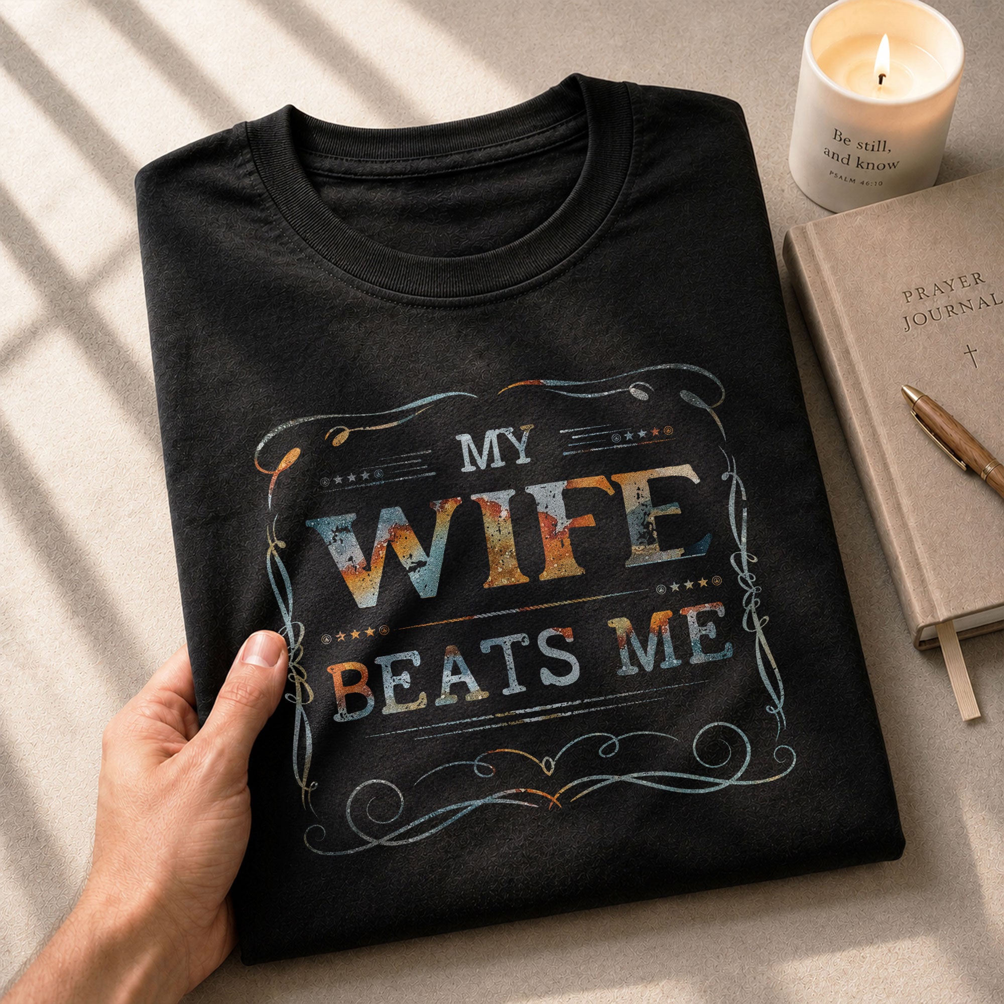 My Wife Beats Me At Video Games Funny Joke Quote Men Vintage Graphic Tee Casual Top