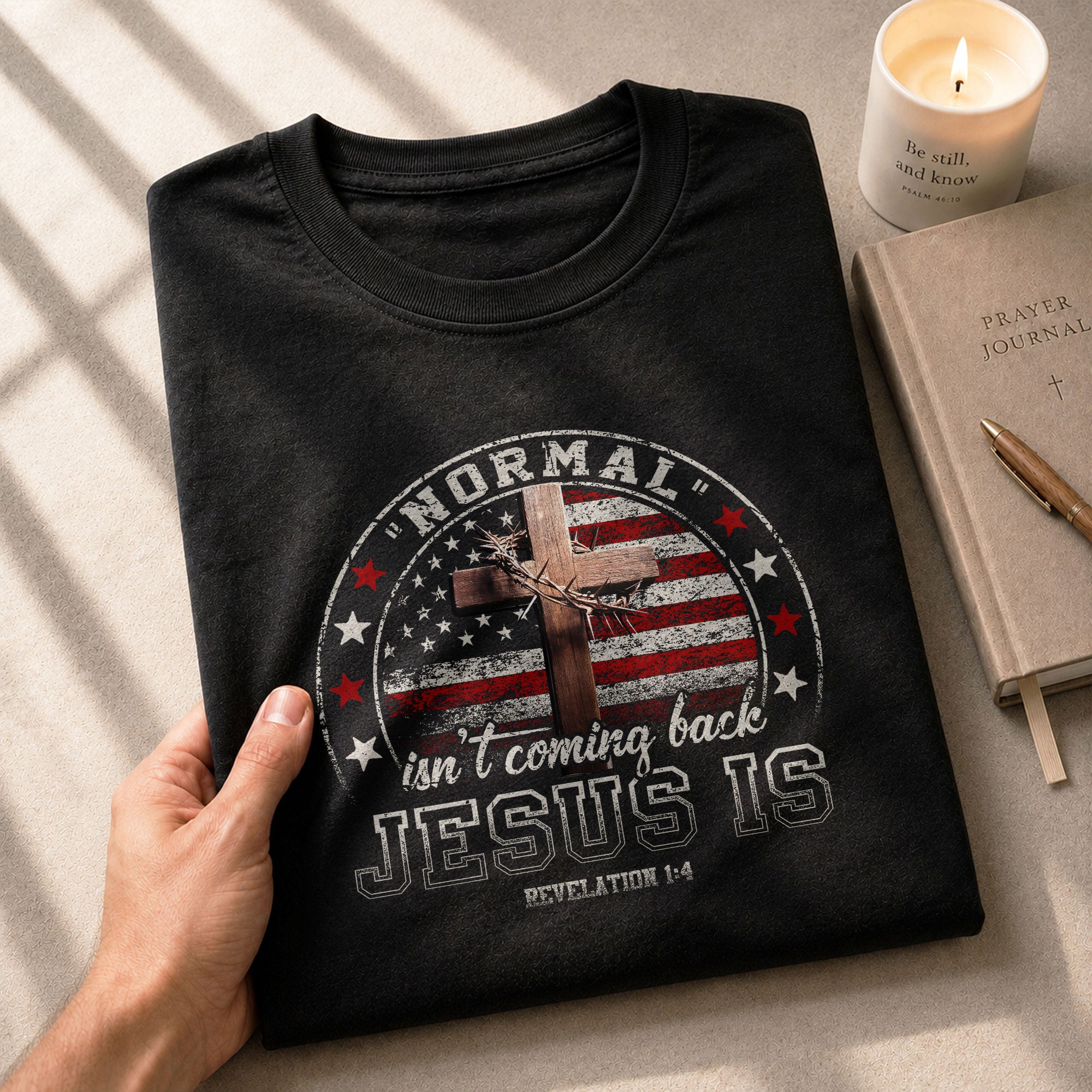 Jesus Is Returning - Christian Shirts for Men, Faith Based Christian Tee Shirts - Rust Field Wear
