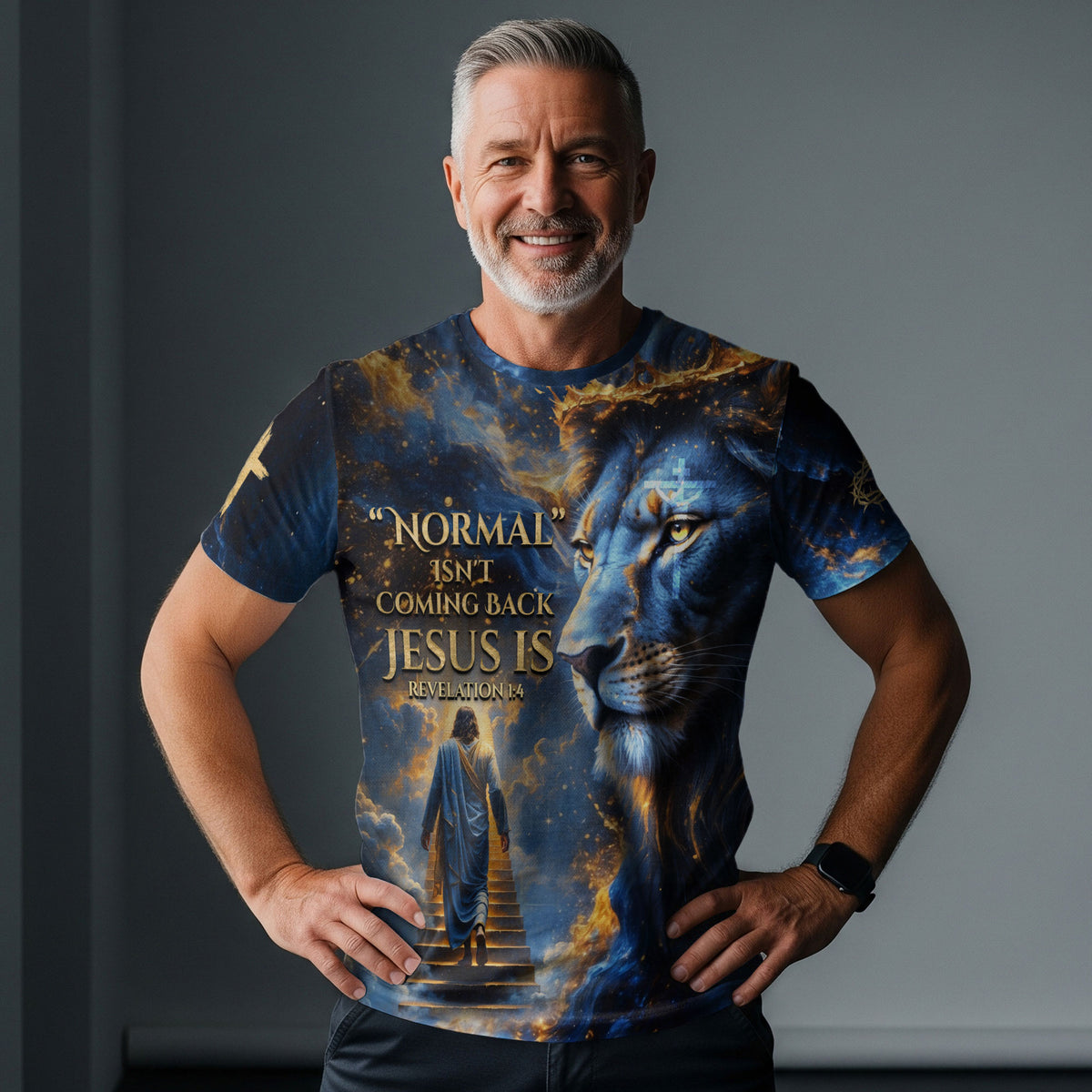 Revelation Lion Jesus Is Coming Back, Freedom Shirts - Christian Tee Shirts for Men, RustField Co - Rust Field Wear