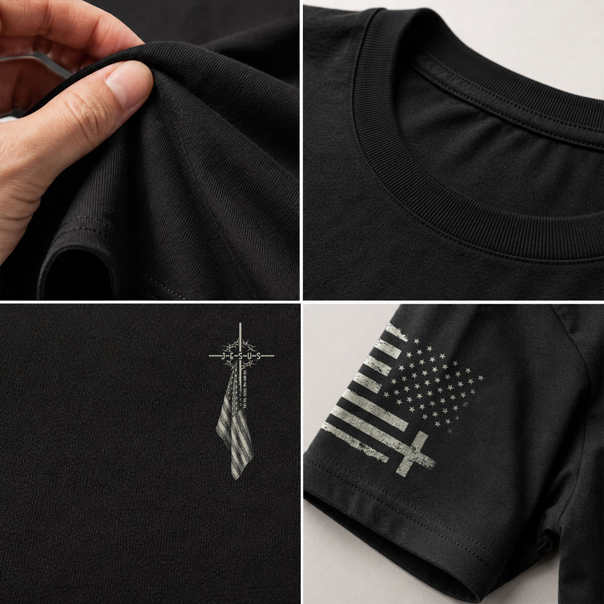 Jesus Cross The Way, The Truth, The Life Christian, Christian Shirts for Men - Christian Tee Shirts - Rust Field Wear