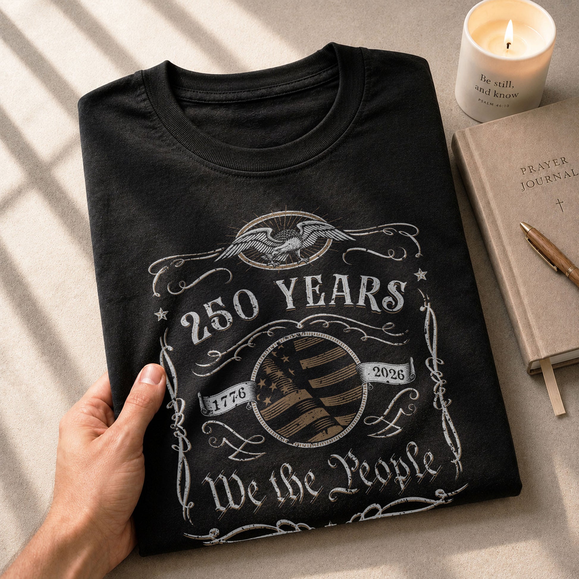 250 Years American Heritage Shirt – Vintage USA Independence Tee 1776–2026 - Rust Field Wear