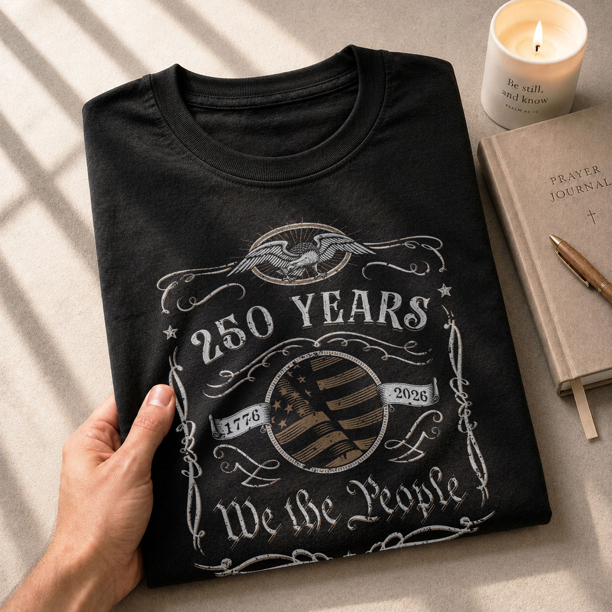 250 Years American Heritage Shirt – Vintage USA Independence Tee 1776–2026 - Rust Field Wear