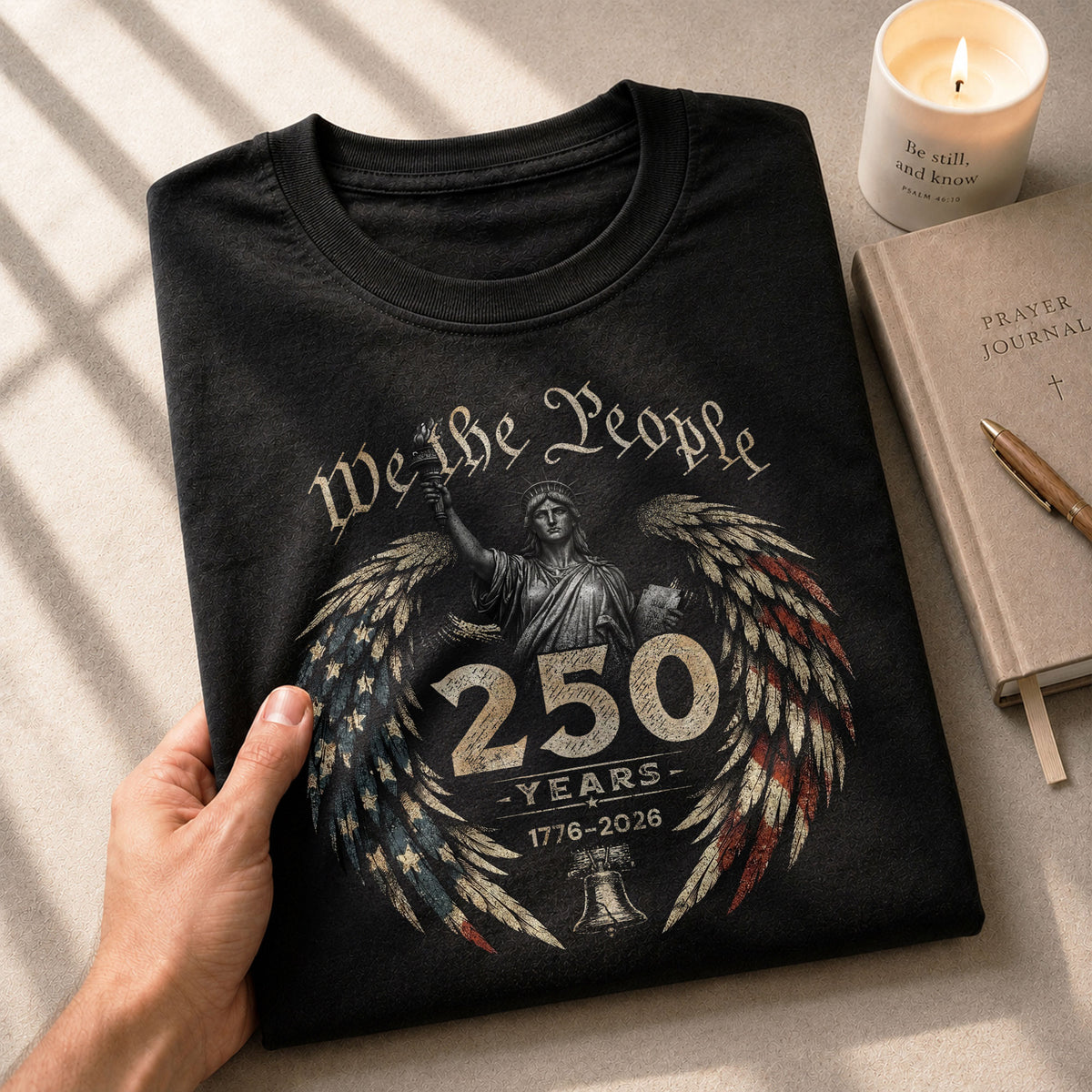 USA 250th Anniversary Shirt 1776-2026 We The People Statue of Liberty Patriotic for Men - Rust Field Wear