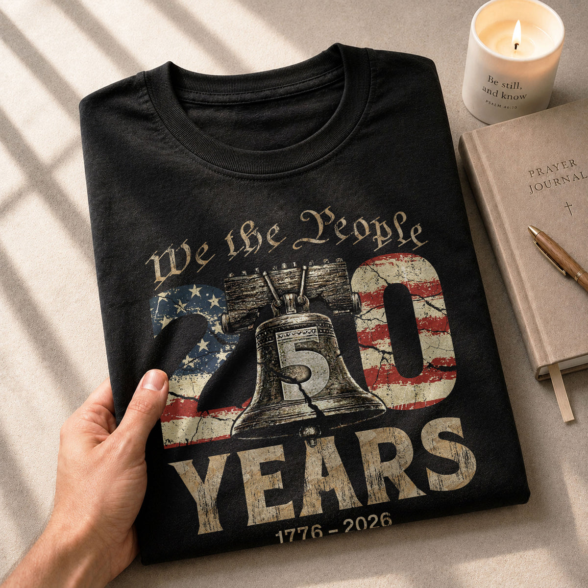 USA 250th Anniversary Shirt 1776-2026 Liberty Bell We The People Patriotic for Men - Rust Field Wear