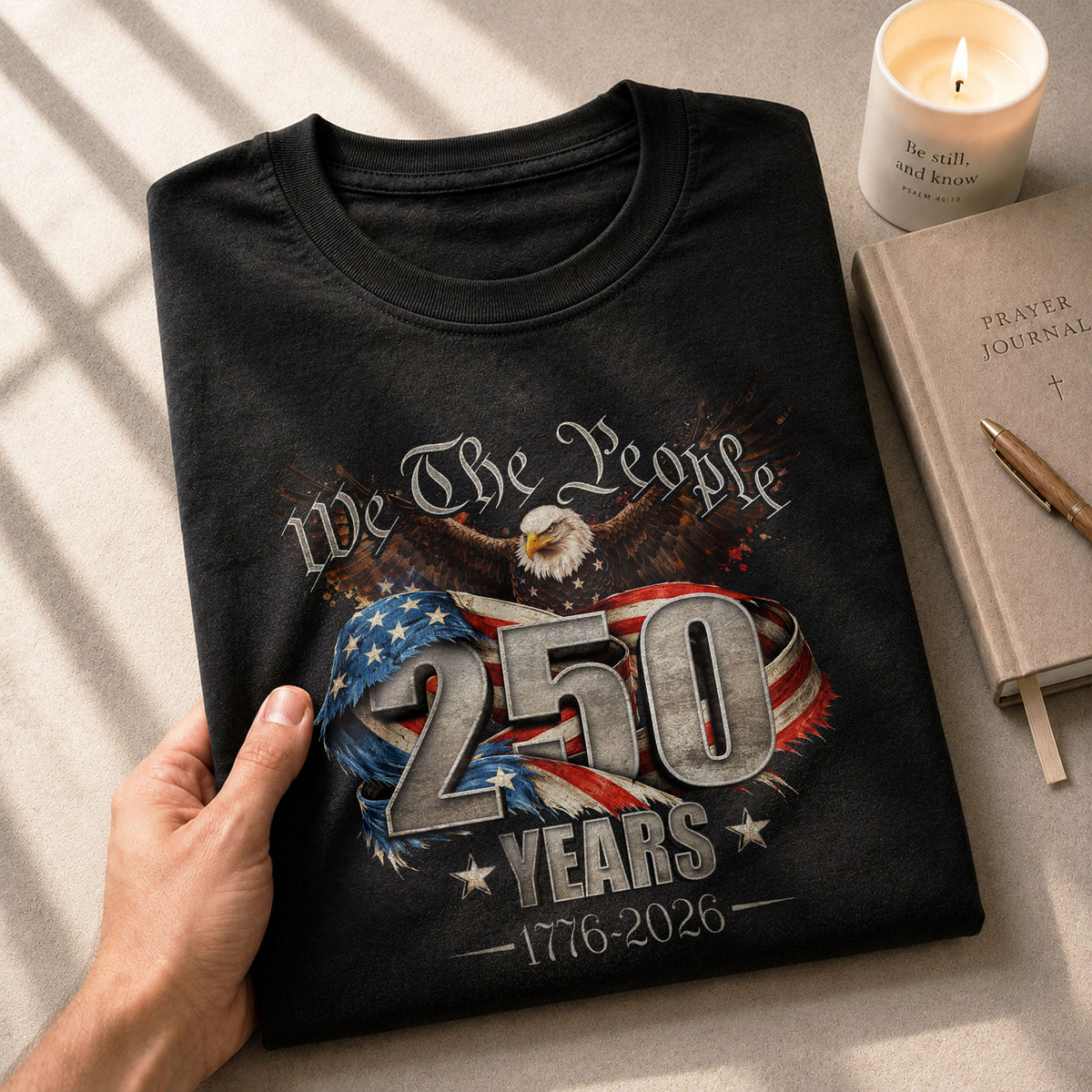 USA 250th Anniversary Shirt 1776-2026 We The People Eagle Patriotic America - Rust Field Wear