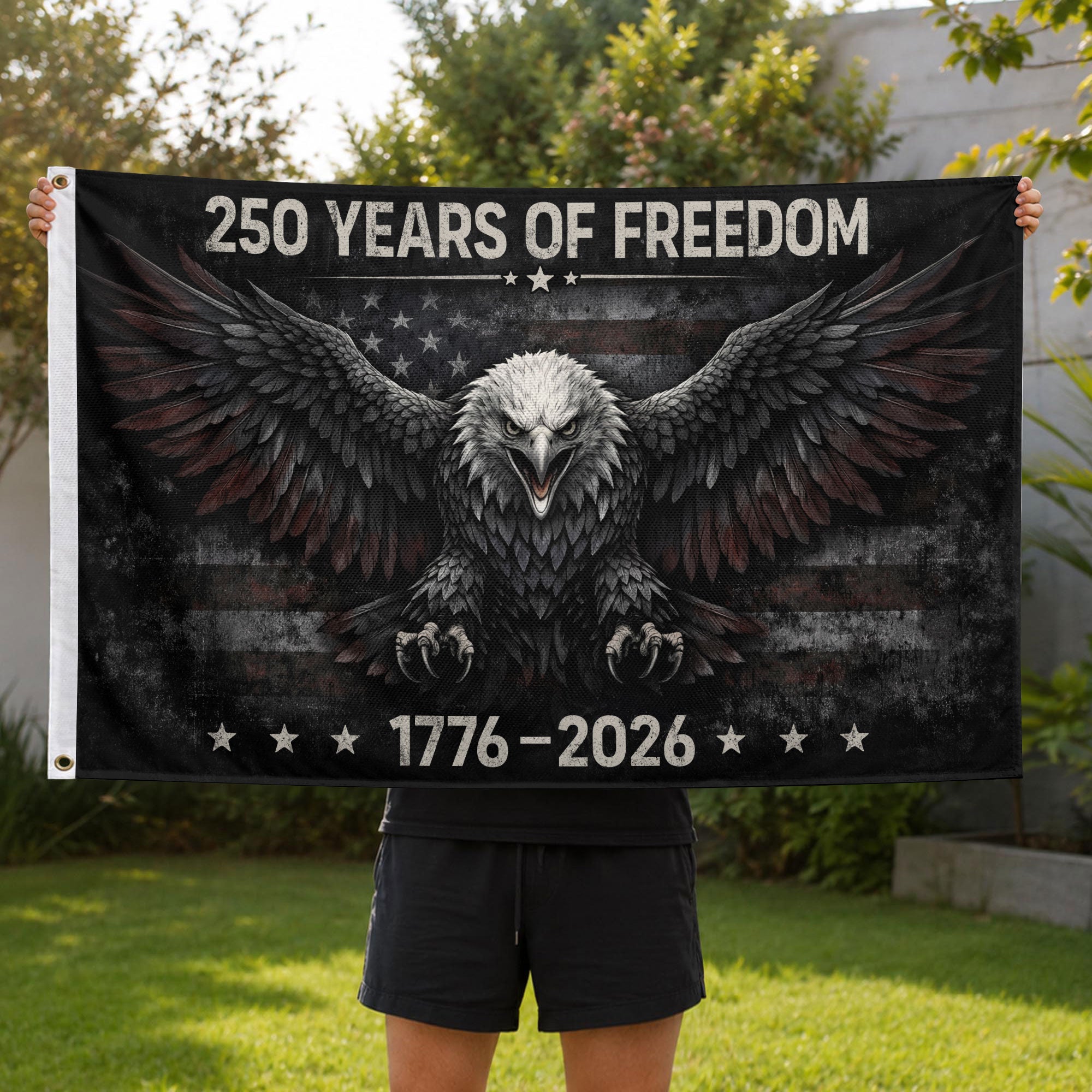 250 Years America  Freedom Flag 1776–2026 We The People Patriotic Yard Decoration