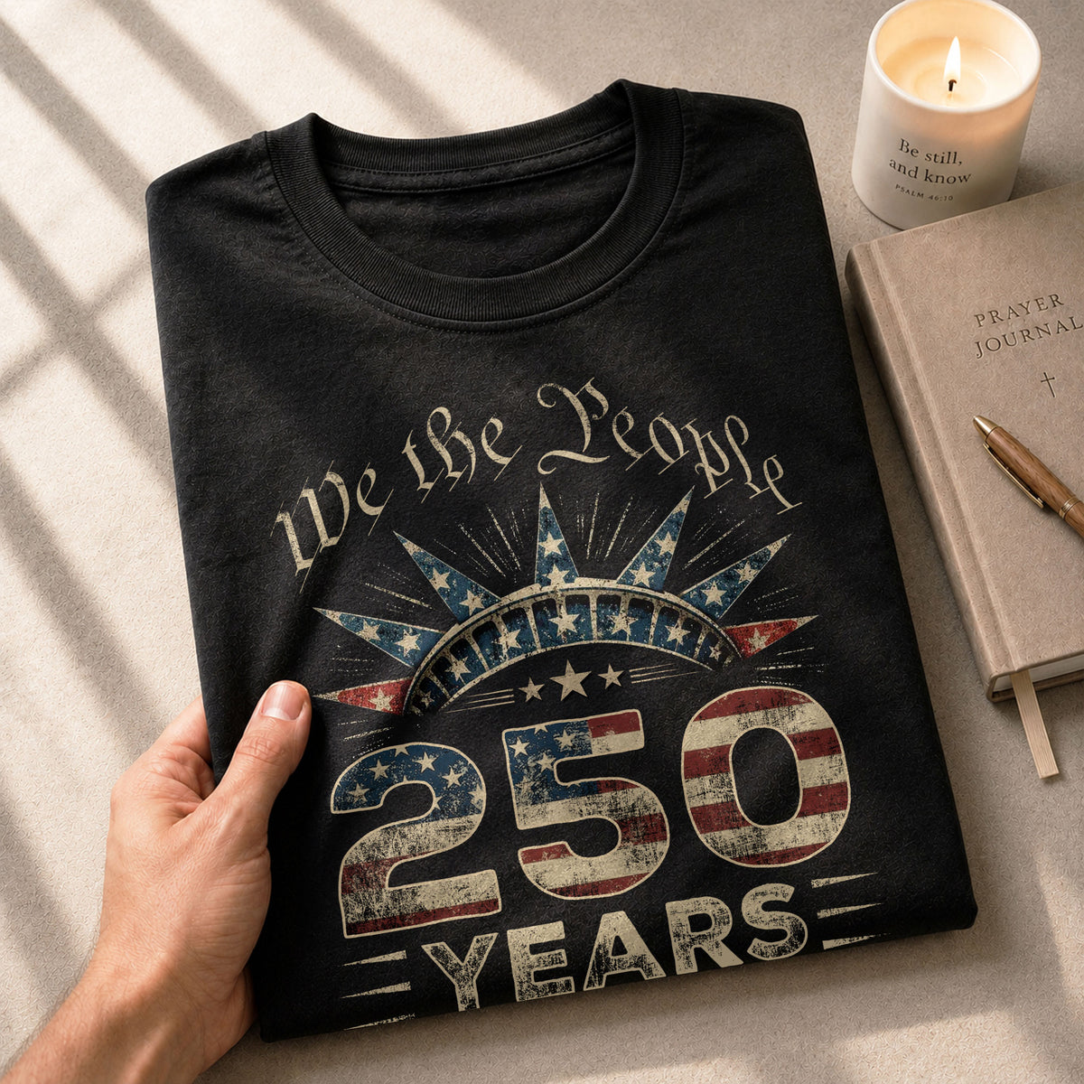 USA 250th Anniversary Shirt 1776-2026 We The People Liberty Crown Patriotic - Rust Field Wear