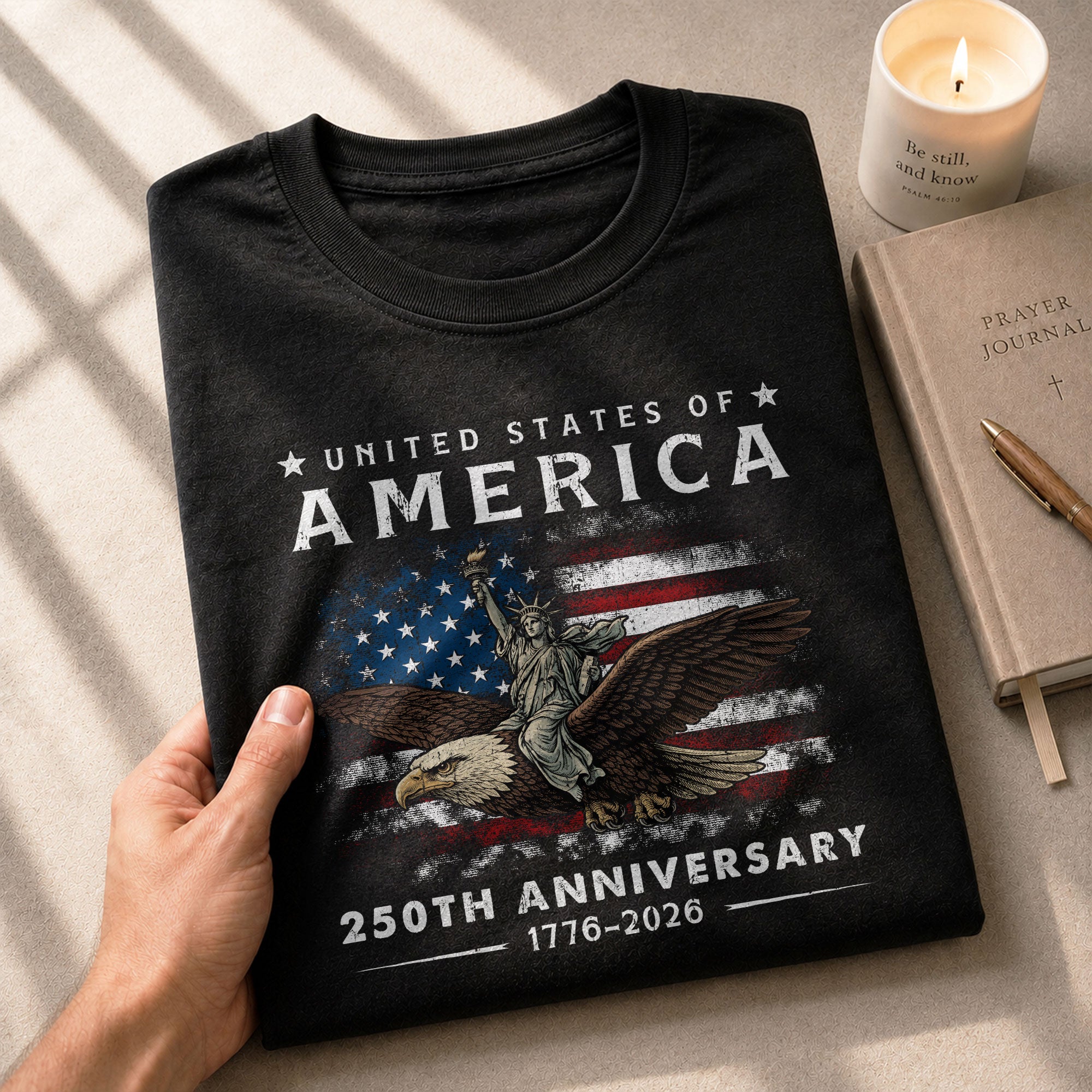 United States of 250 Years America Anniversary Shirt 1776-2026 USA Flag Liberty Eagle Patriotic Mens - Rust Field Wear