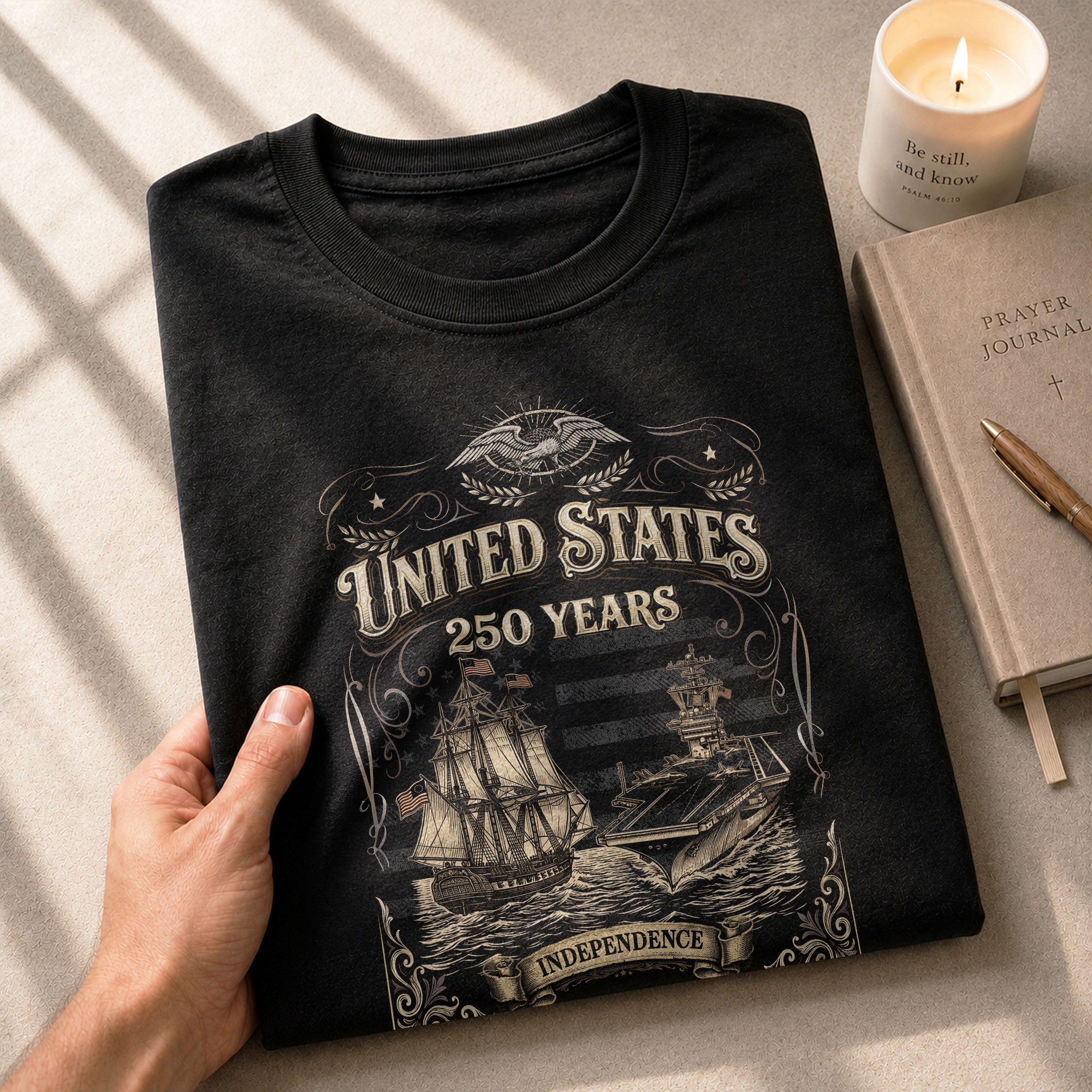 USA 250 Years Anniversary Shirt 1776–2026, Freedom Heritage Apparel - Rust Field Wear