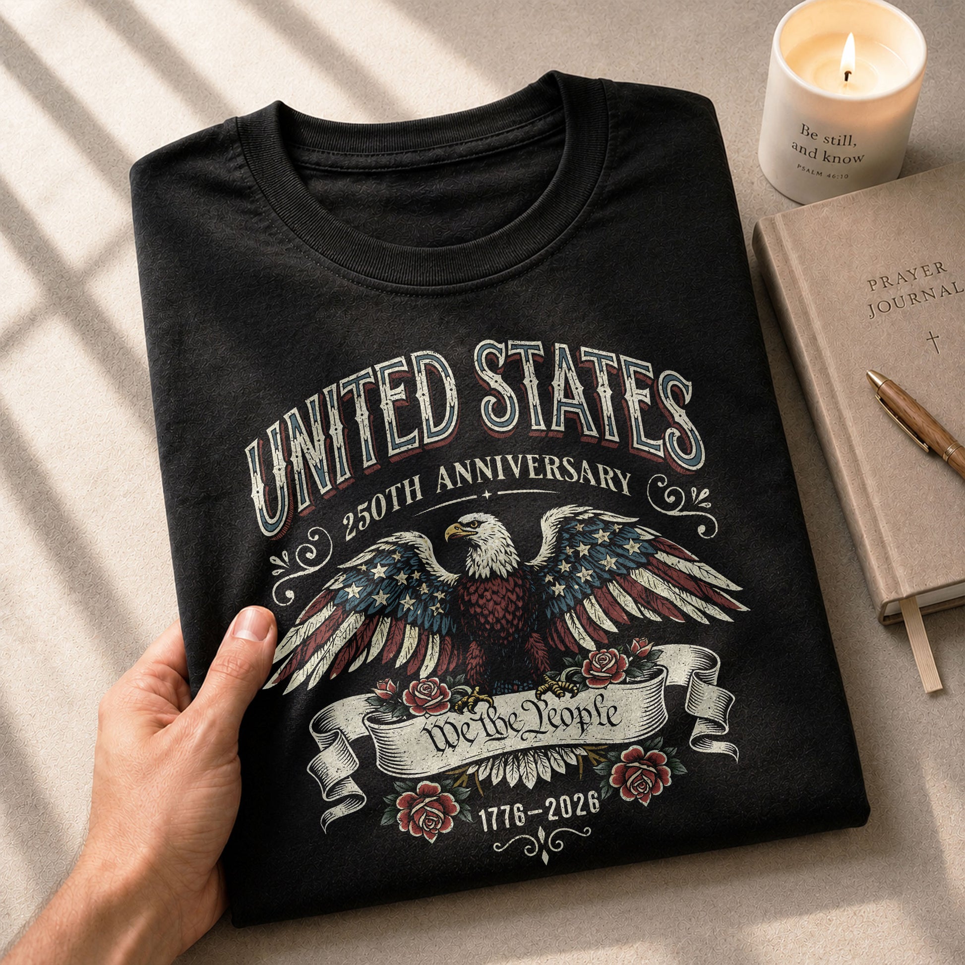 USA Independence 250th Anniversary Shirt 1776–2026 Patriotic Torch of Freedom - Rust Field Wear