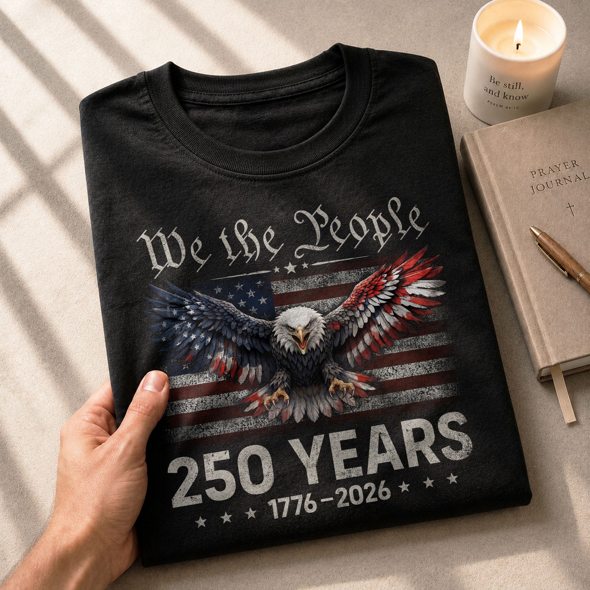USA 250 Years Anniversary Shirt 1776–2026, Eagle Heritage Tribute - Rust Field Wear