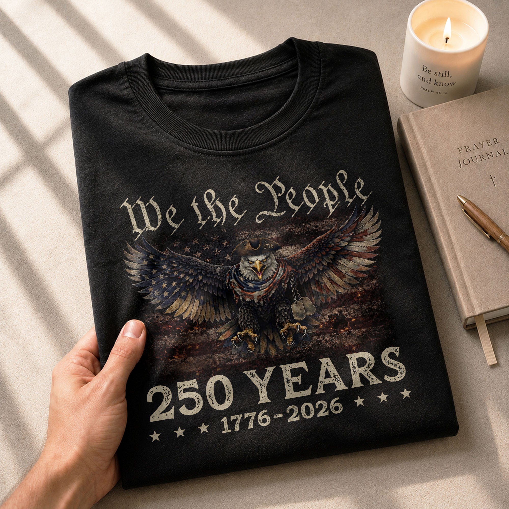 America 1776–2026 250 Years Anniversary Shirt, Eagle Freedom Legacy - Rust Field Wear