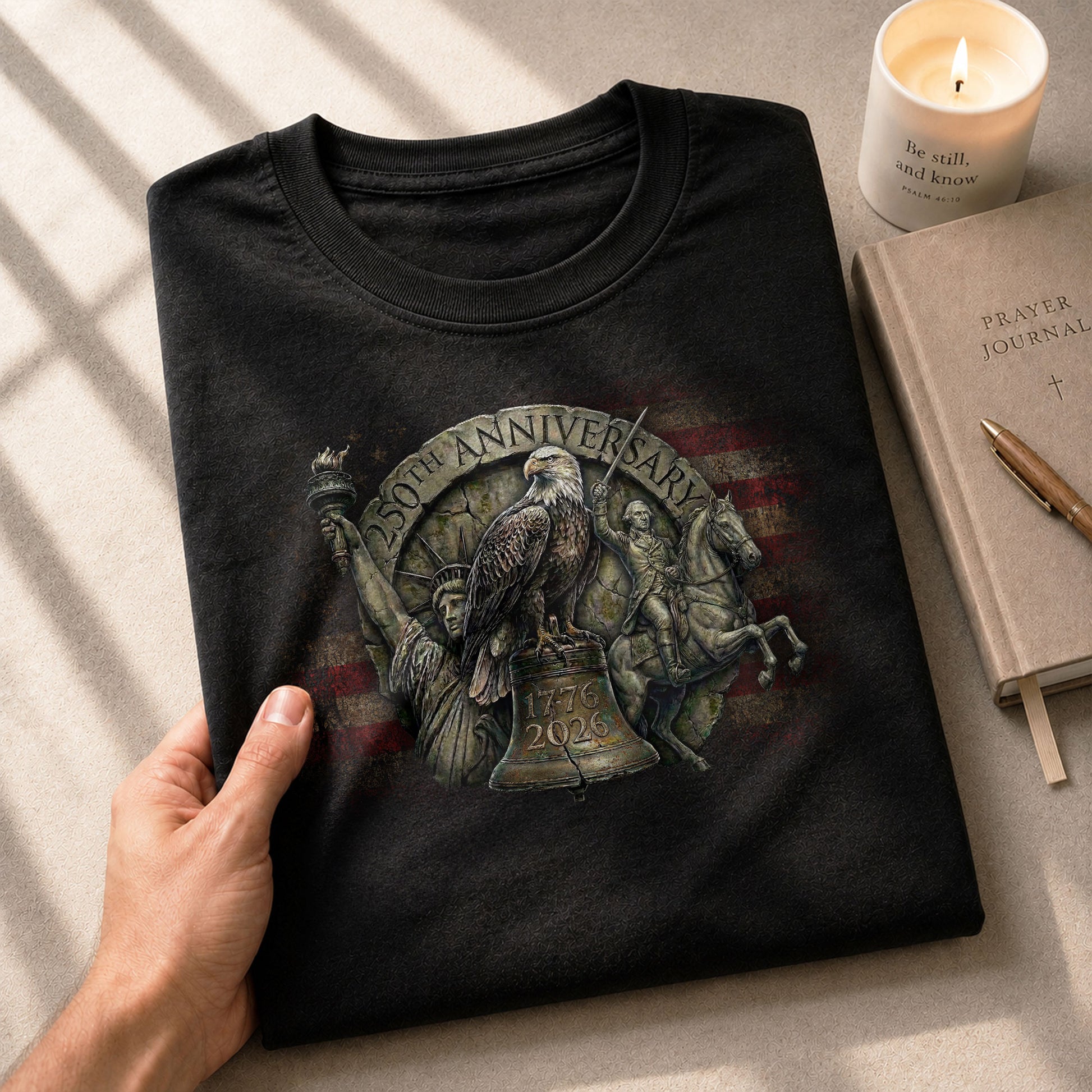 USA 250th Anniversary Eagle Shirt 1776–2026 Patriotic Freedom Heritage Tee - Rust Field Wear