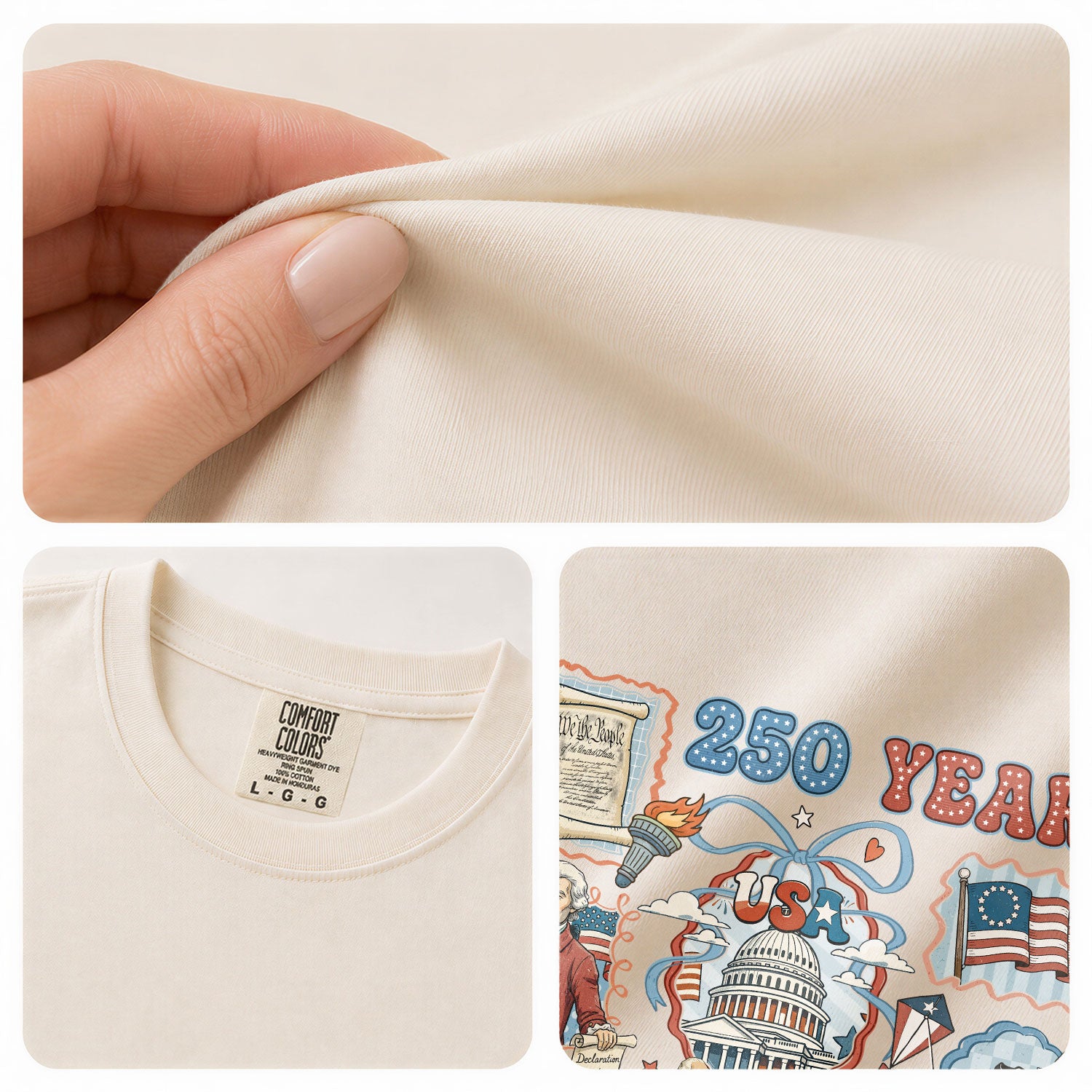1776-2026 USA 250th Celebration Shirt - Retro Freedom Stamp Patriotic T-Shirt - Rust Field Wear