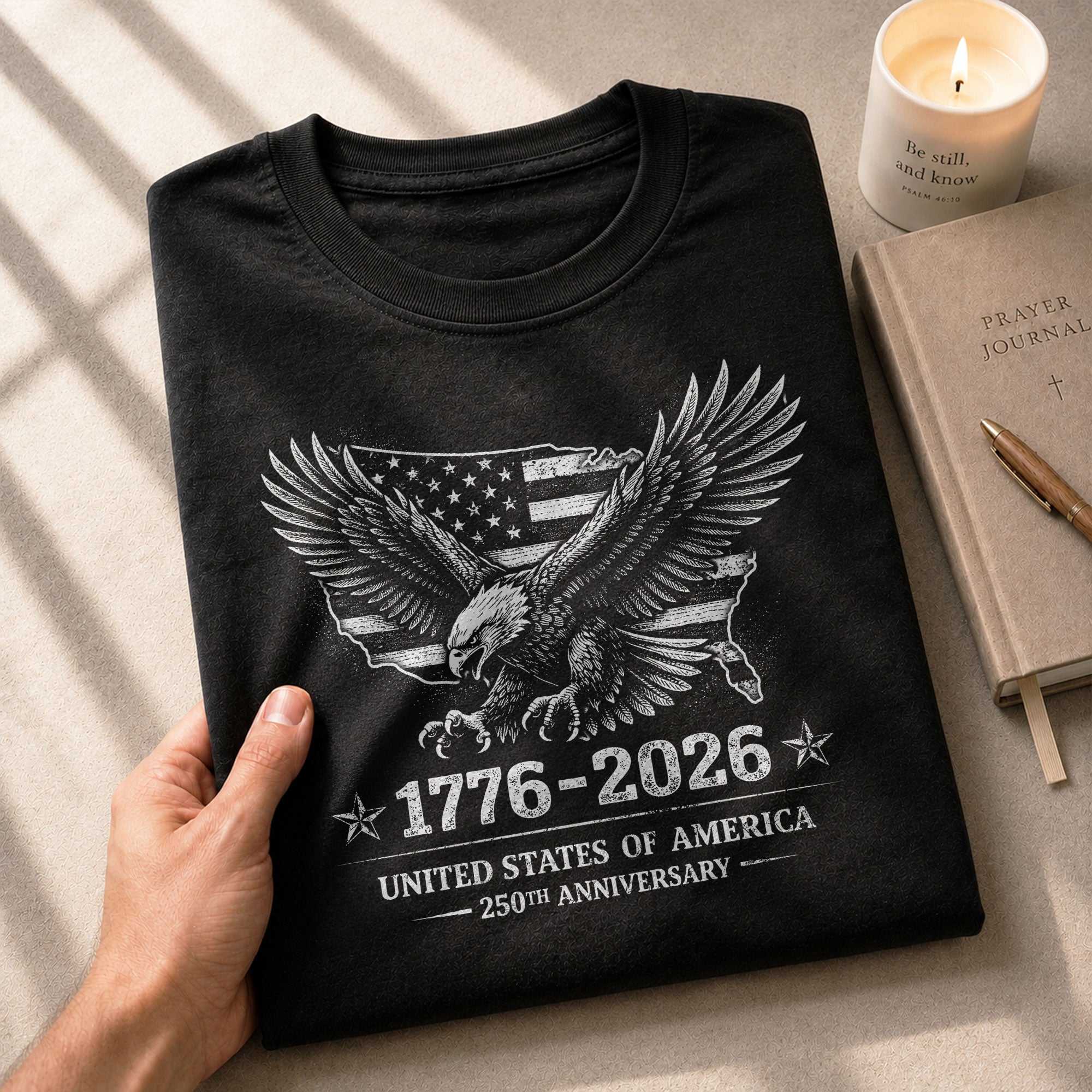 USA 250th Anniversary Shirt 1776-2026 United States of America Patriotic Eagle American Flag - Rust Field Wear