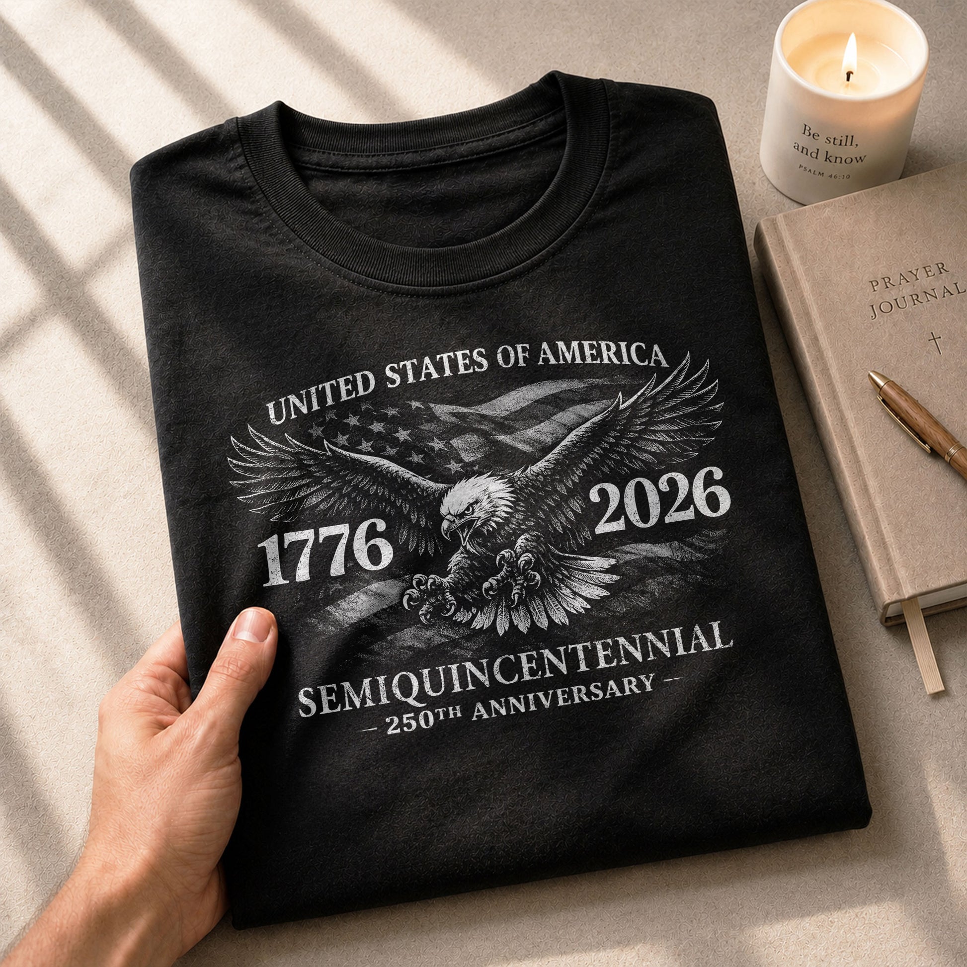 USA 250 Years American Pride Shirt 1776-2026 Eagle USA Patriotic - Rust Field Wear