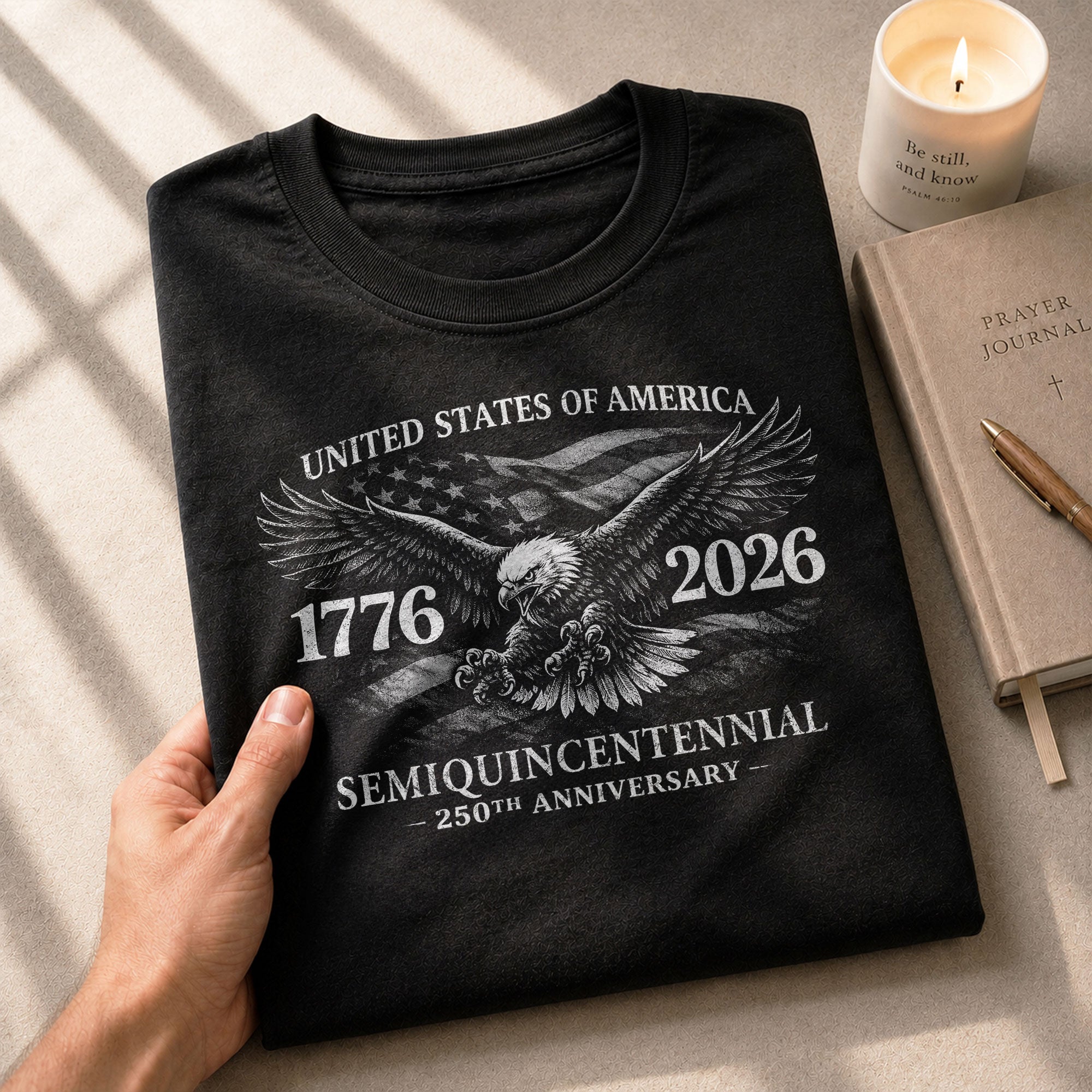 USA 250 Years American Pride Shirt 1776-2026 Eagle USA Patriotic - Rust Field Wear