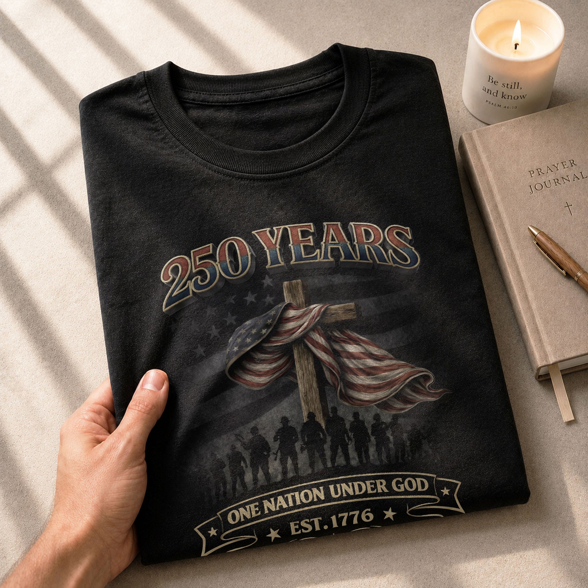 250 Years America Anniversary Shirt - Lady Liberty & Eagle Patriotic Christian Shirts - Rust Field Wear