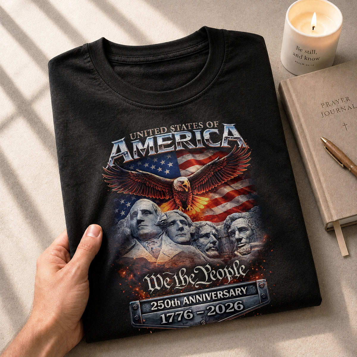 We The People 250th Anniversary 1776–2026 – Founding Legacy Patriotic T-Shirt - Rust Field Wear