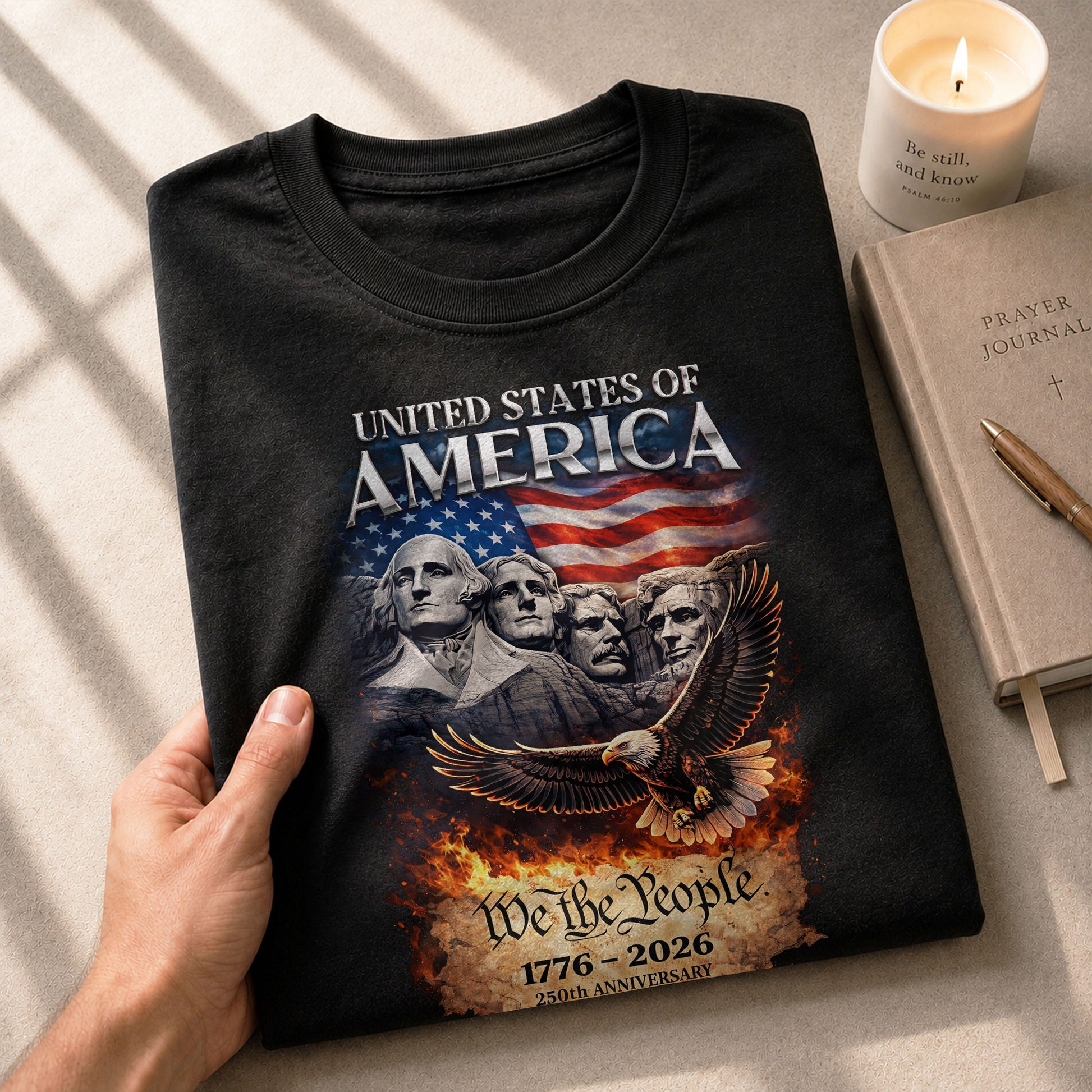 United States of America 1776–2026 – 250 Years of Freedom Commemorative T-Shirt - Rust Field Wear