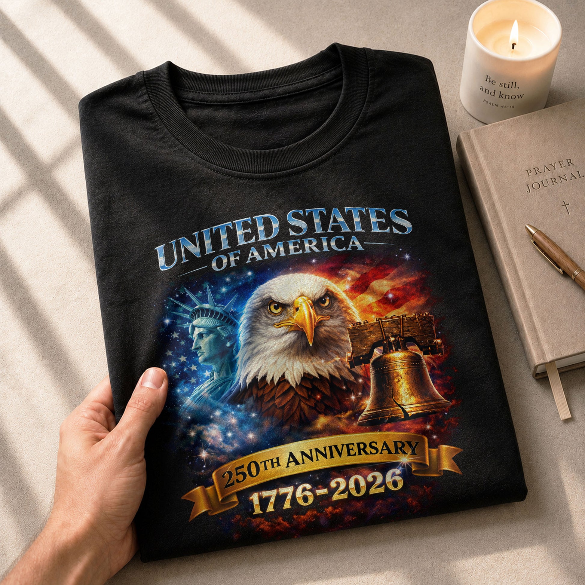 United States of America 1776–2026 – 250th Anniversary Liberty Eagle T-Shirt - Rust Field Wear