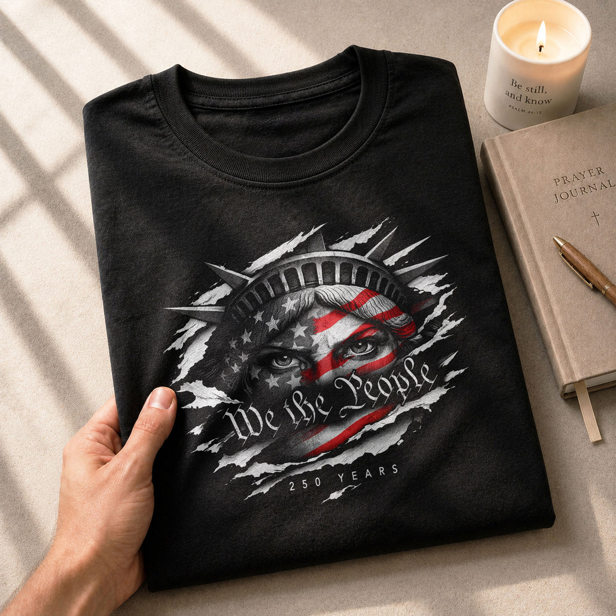 America 250th Anniversary T-Shirt - 250 Years 1776-2026 We The People Patriotic Tee - Rust Field Wear