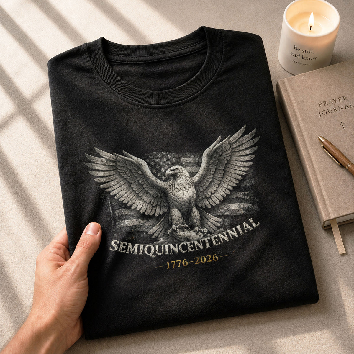 America 250th Anniversary T-Shirt 1776-2026 – USA 250th Birthday Eagle & Flag Tee - Rust Field Wear