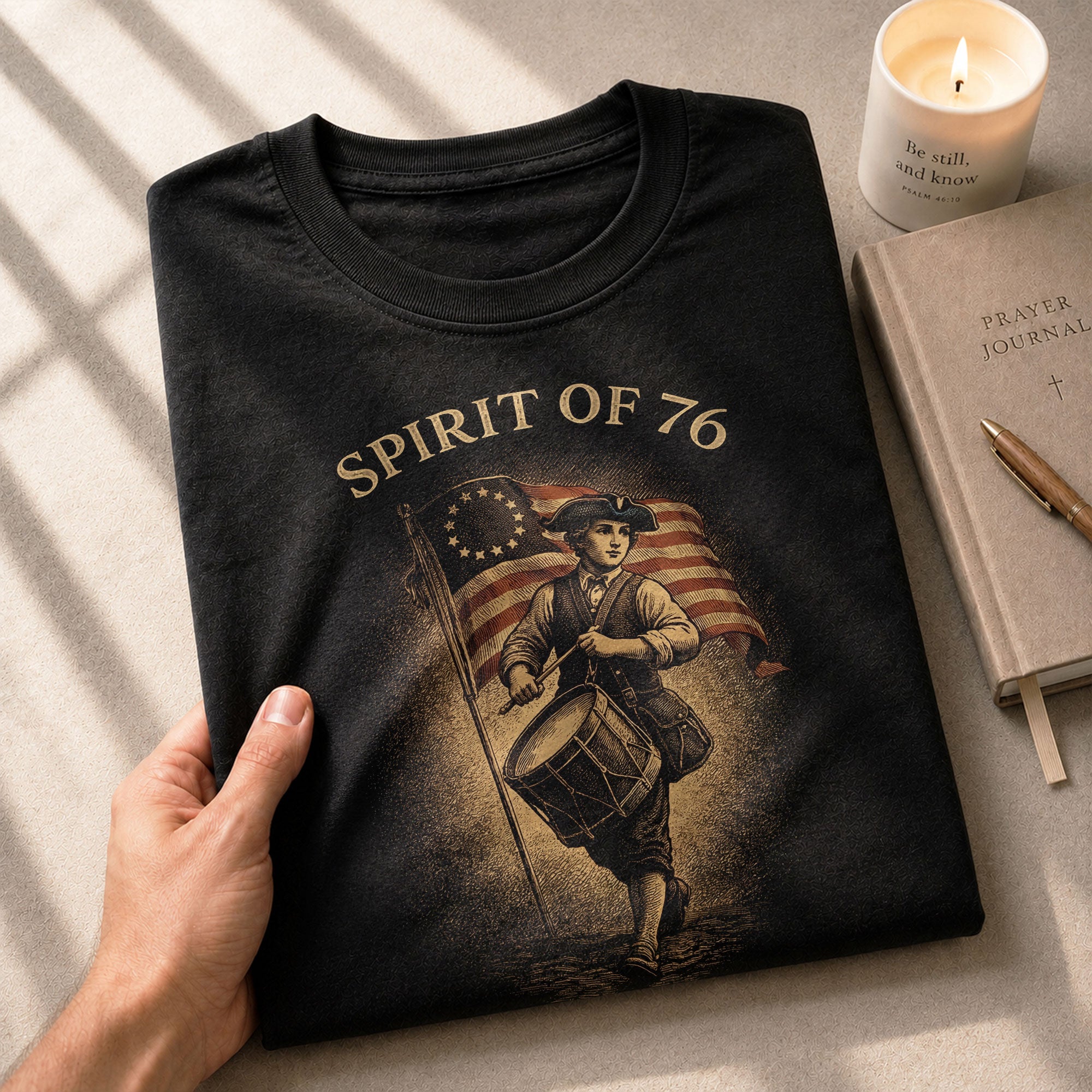 America 250th Anniversary T-Shirt 1776-2026 – Spirit of 76 Drummer Retro Patriotic Tee - Rust Field Wear