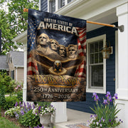 USA 250th Anniversary House Flag 1776-2026, American Flag 250 Year Anniversary, Patriotic Outdoor Yard Decoration