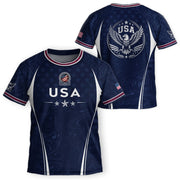 United States Kids Soccer Jersey Set Navy USA Soccer Ball Youth Football Kit
