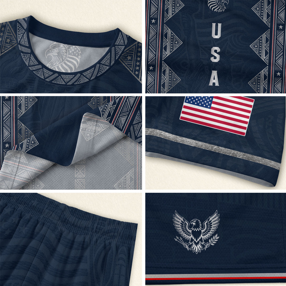 Adult Soccer Jersey Blue Patriotic Design - Iconic Statue of Liberty Sport Graphic Tee - Rust Field Wear