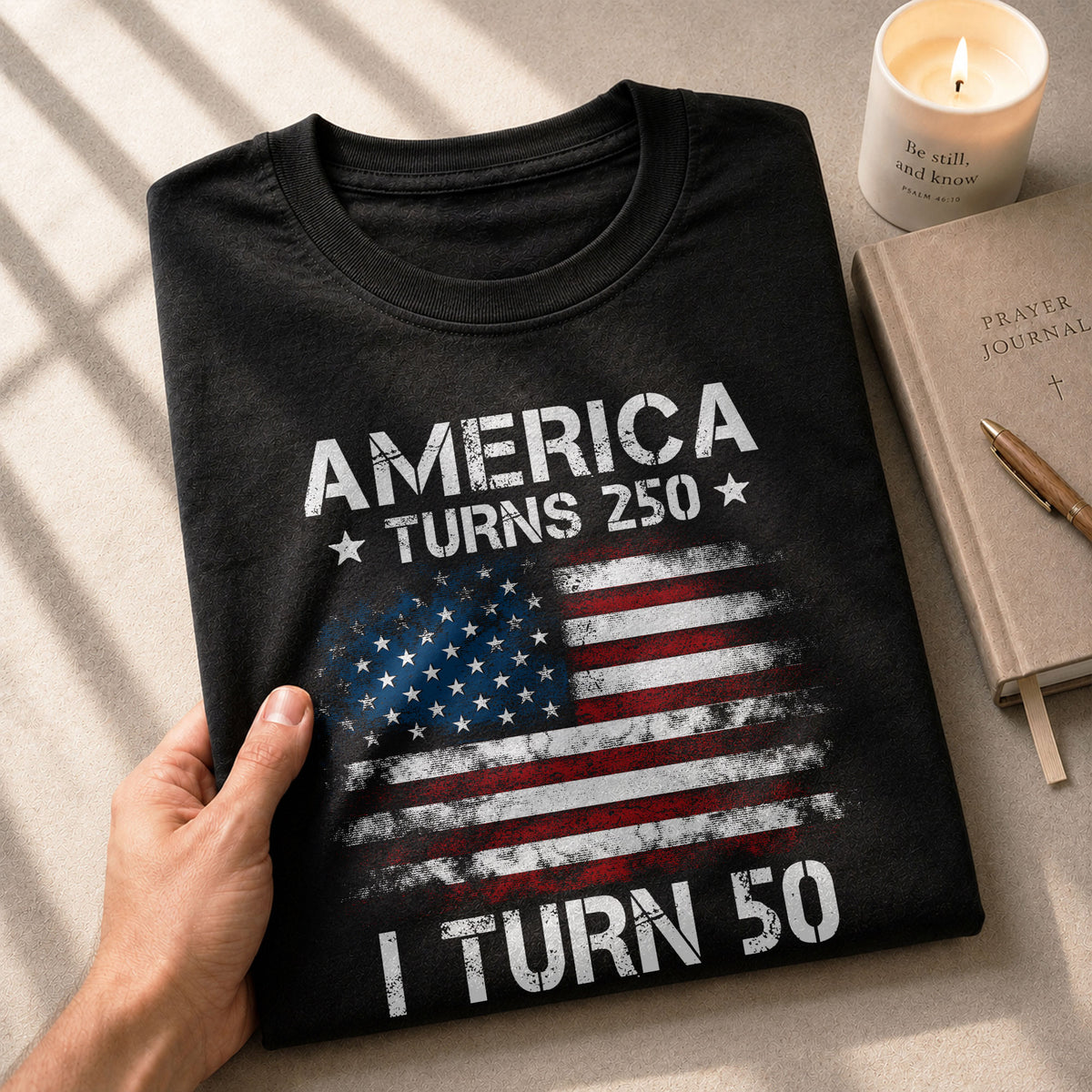 1976 Limited Edition 50th Birthday T-Shirt - Celebrating 250 Years of History 1776-2026 - Rust Field Wear