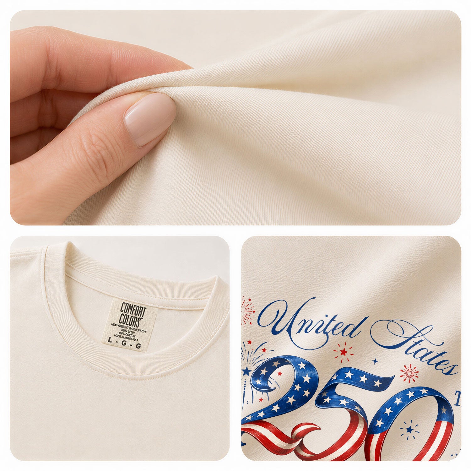 Custom Family Shirt 4th of July Patriotic United States Celebration 2026 250th Vintage Ribbon - Rust Field Wear
