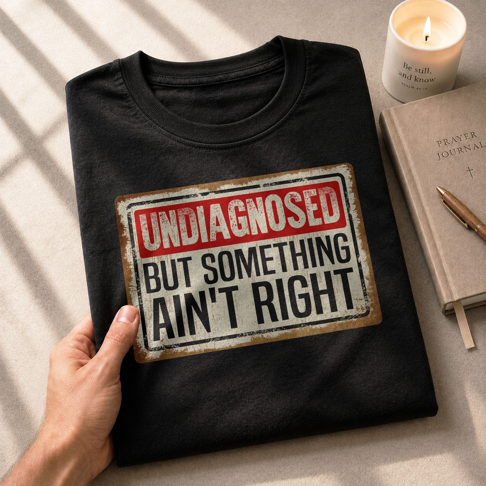 Funny Chronic Illness Shirt - "Undiagnosed But Something Ain't Right" Tee For Awareness - Rust Field Wear