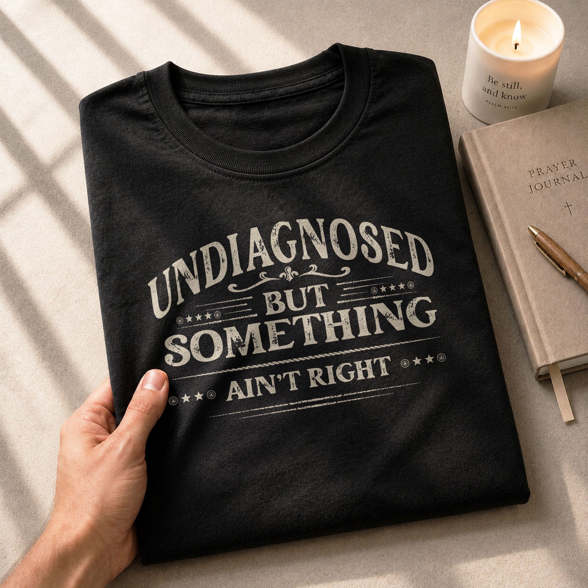Undiagnosed But Something Ain't Right T-Shirt Funny Chronic Illness Awareness Graphic Tee - Rust Field Wear