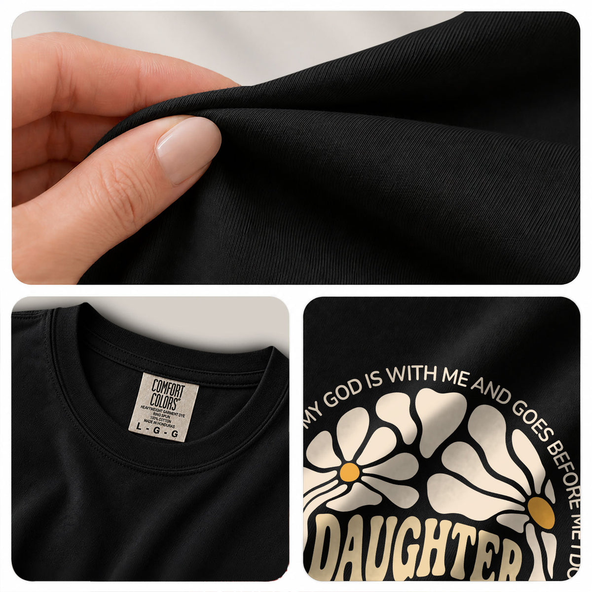Daughter Of The King Shirt Retro Daisy Flower 2 Corinthians 6 18 Christian Graphic Tee - Rust Field Wear