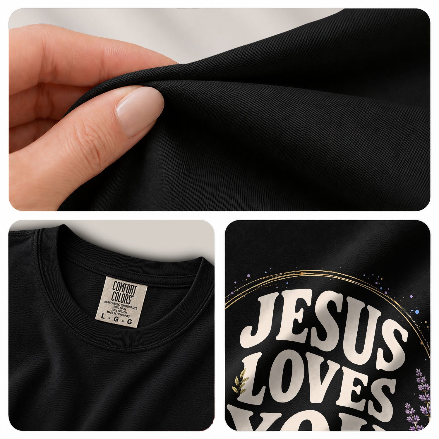 Jesus Loves You Shirt Christian Women Floral Faith T-Shirt 1 John 4:19 Daisy Tee - Rust Field Wear