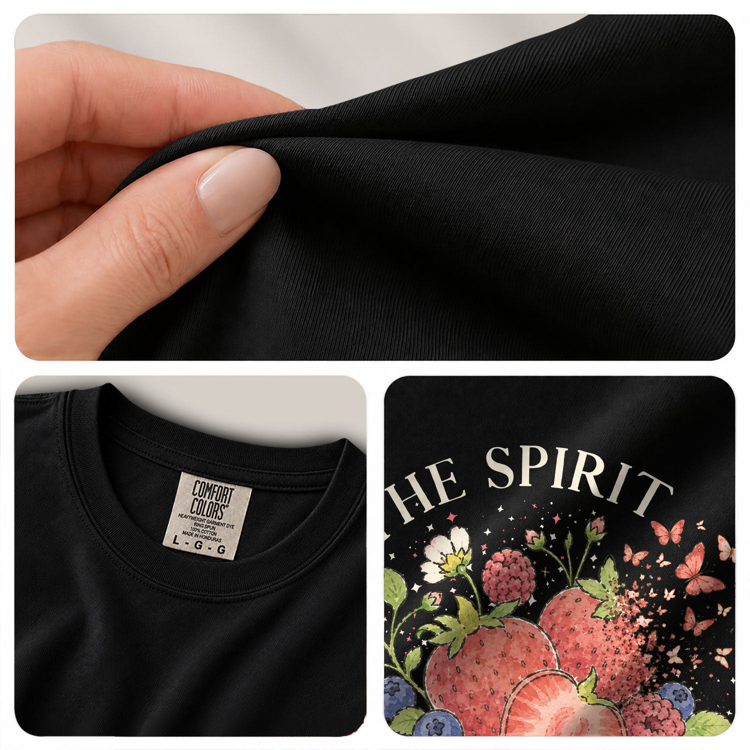 Fruit Of The Spirit Galatians 5 22 23 Berry Christian Graphic Tee For Women Apparel