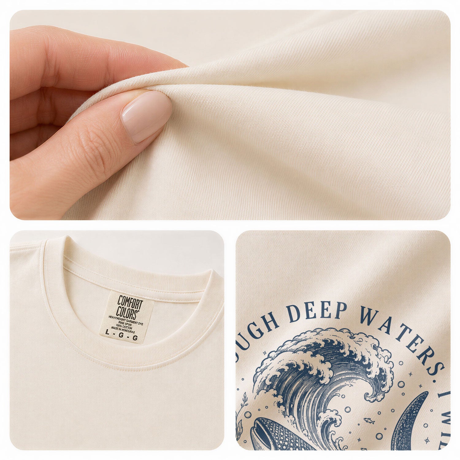 Whale Shark Isaiah 43 2 T-Shirt When You Go Through Deep Waters Christian Faith Outfit