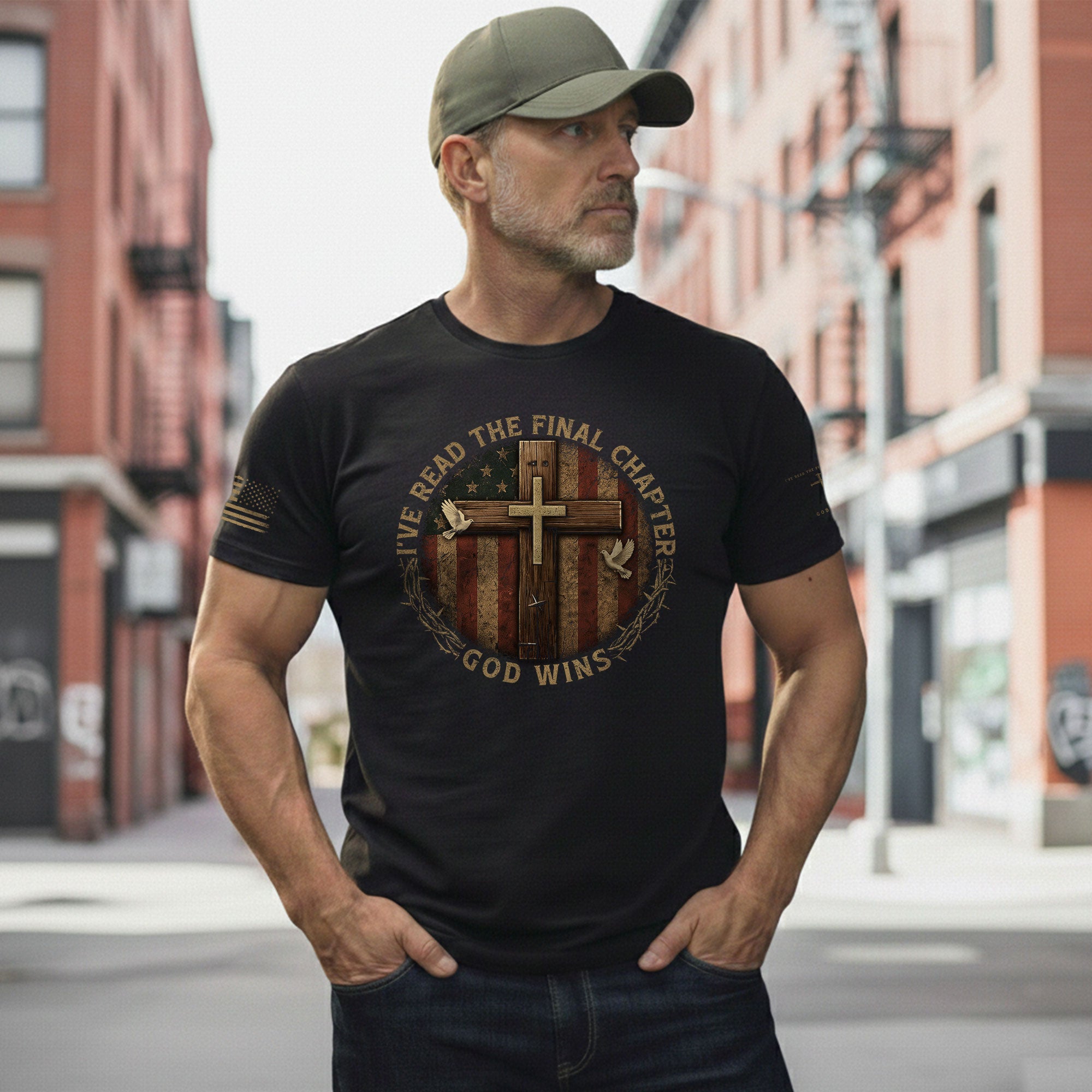 Faith Based Christian Tee Shirts, I’ve Read the Final Chapter, God Wins T Shirts - Christian Shirts for Men - Rust Field Wear